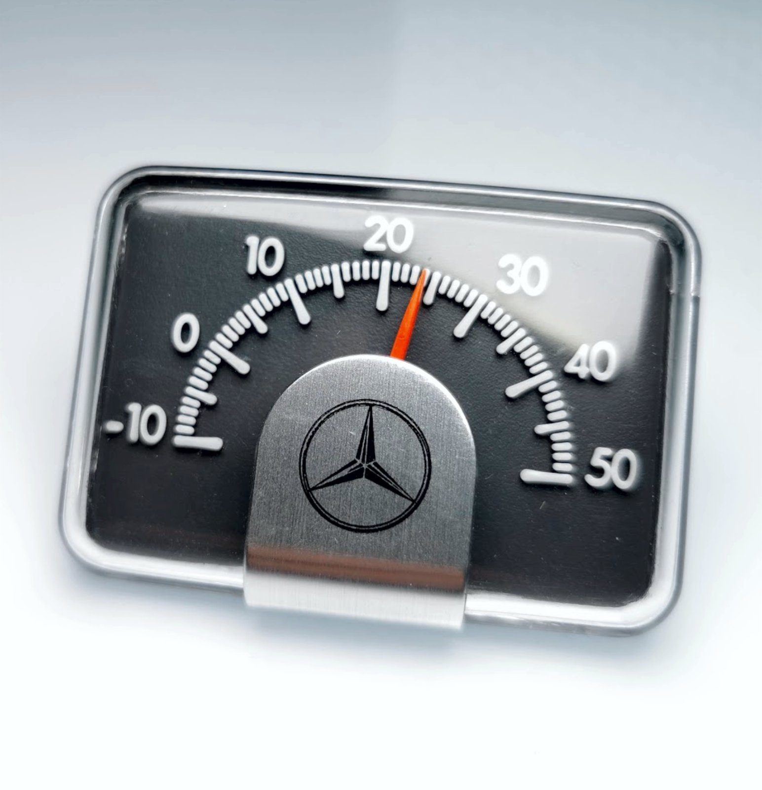 Mercedes Benz Raumthermometer Original Bimetall Reliefskala Auto
