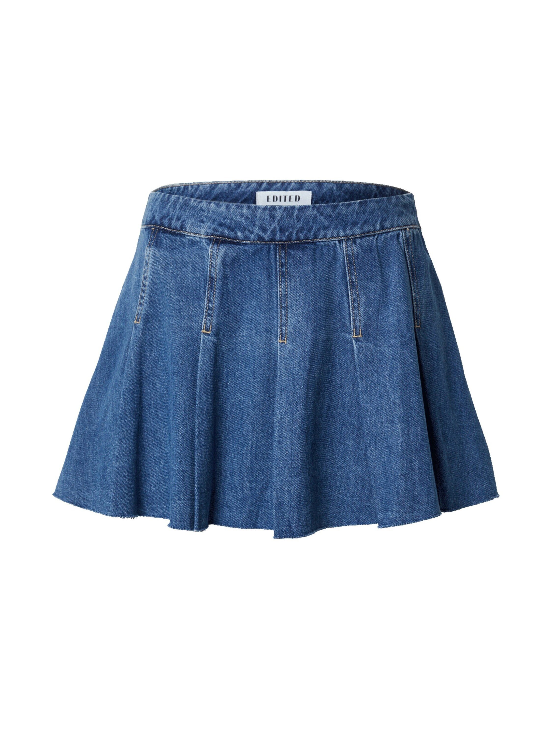 EDITED Jeansrock Lordyn (1-tlg) Falten