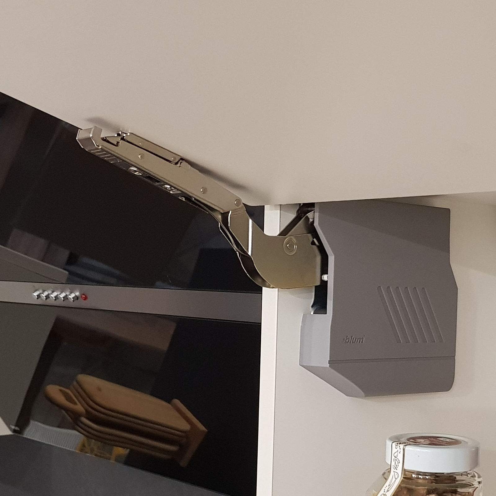 blum Möbelbeschlag Komplettset Aventos HK-S Klappenbeschlag grau inkl. Abdeckka
