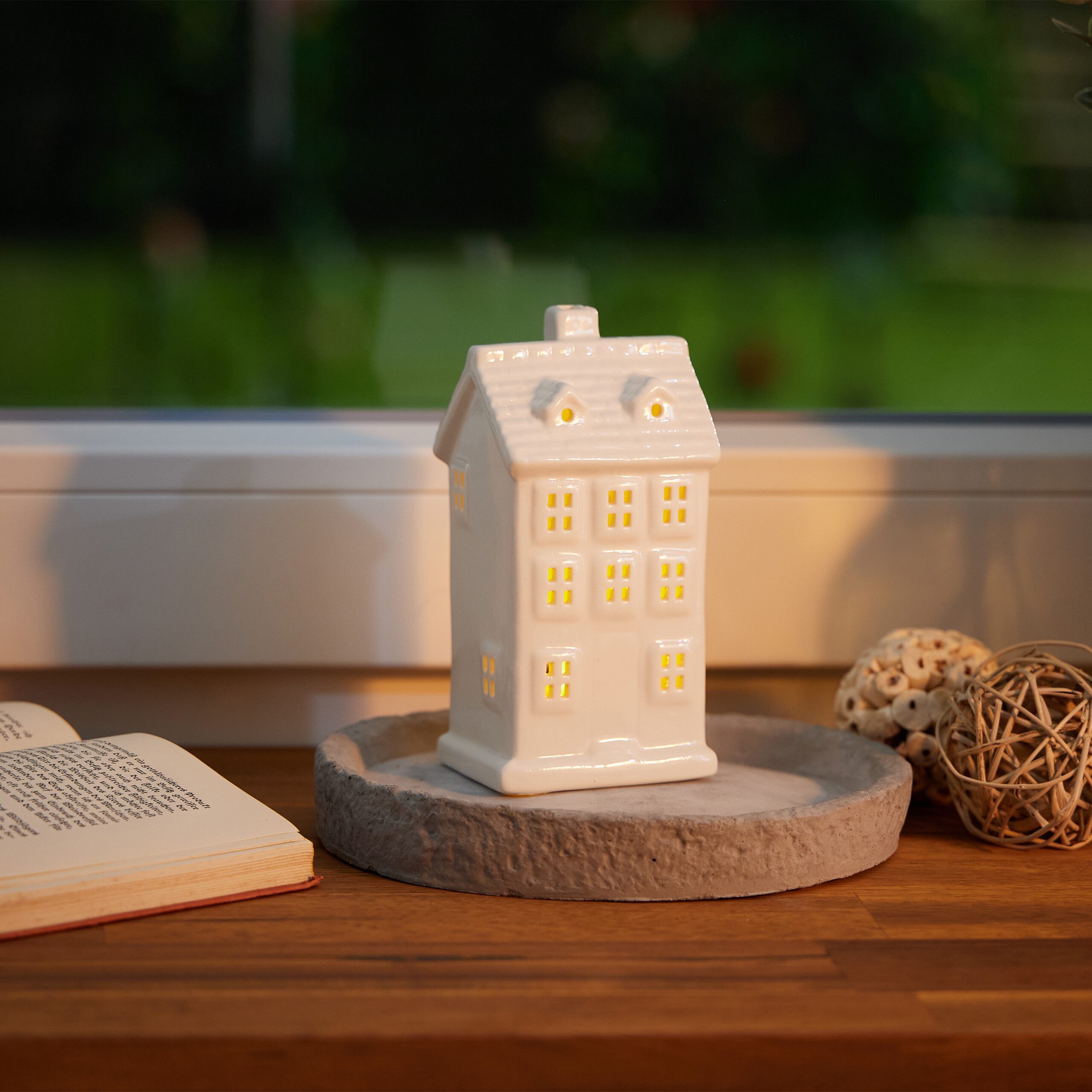 relaxdays Teelichthalter Teelichthaus Keramik (1 St) günstig online kaufen