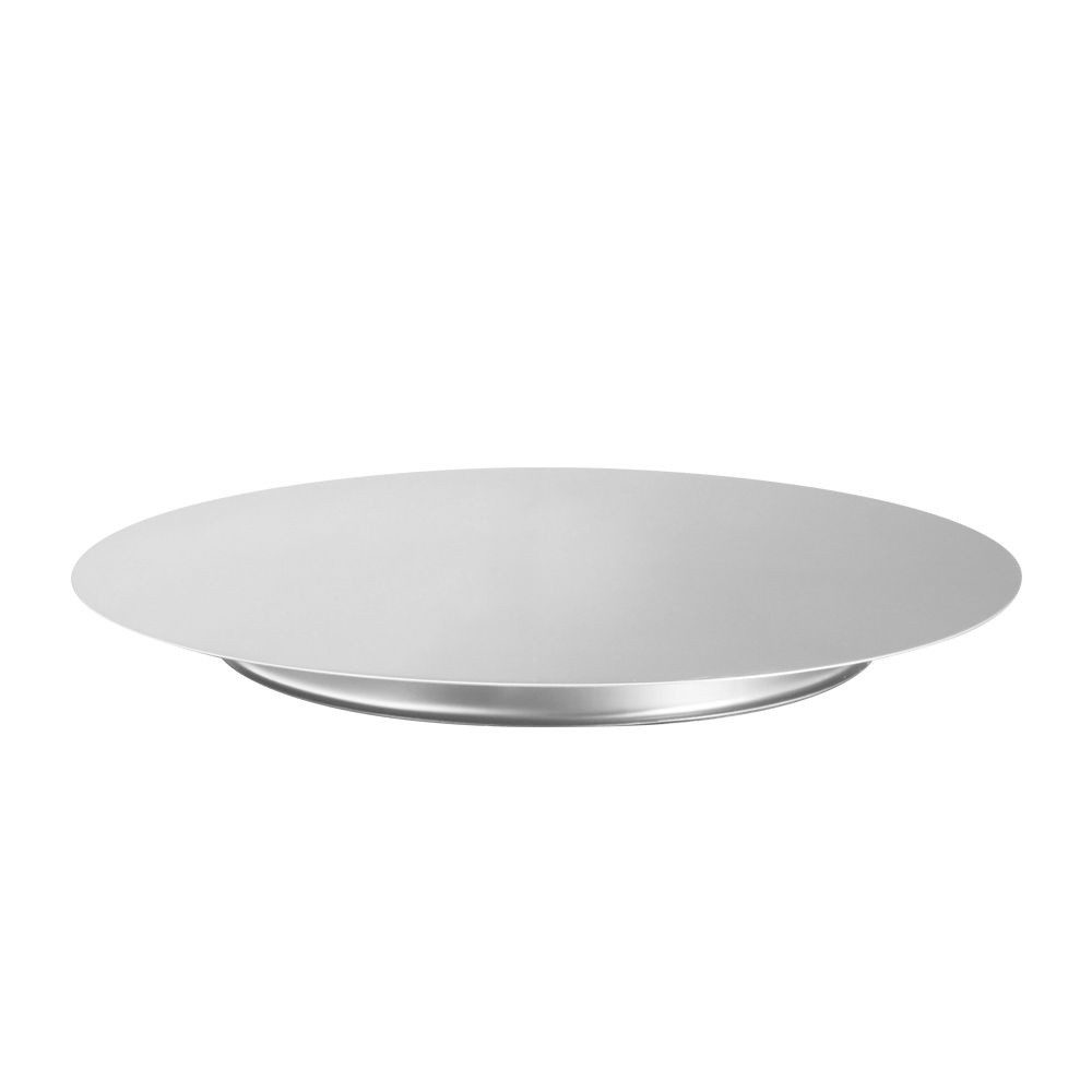 Lauterjung Tortenplatte Kuchenplatte Tortenständer mit Ringfuß Edelstahl rostfrei °31cm