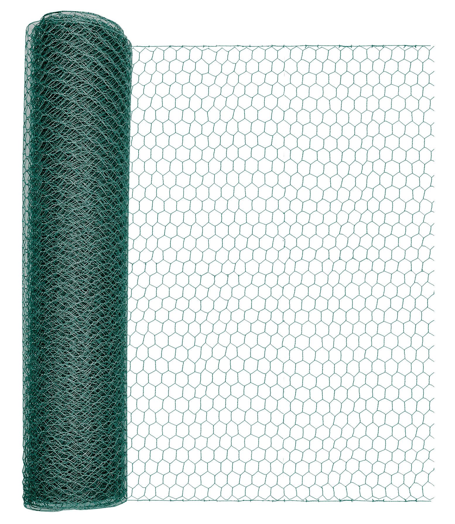 Windhager Voliere für Hasen, Hühner und Vögel, Kleintiergeflecht, Sechseck-Geflecht erhältlich in unterschiedlichen Größen, grün