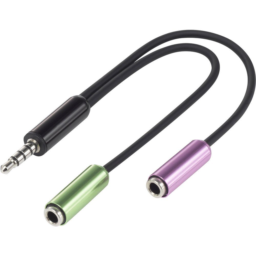 SpeaKa Professional SP-7870716 Klinke Audio Y-Adapter [1x Klinkenstec Audio-Adapter
