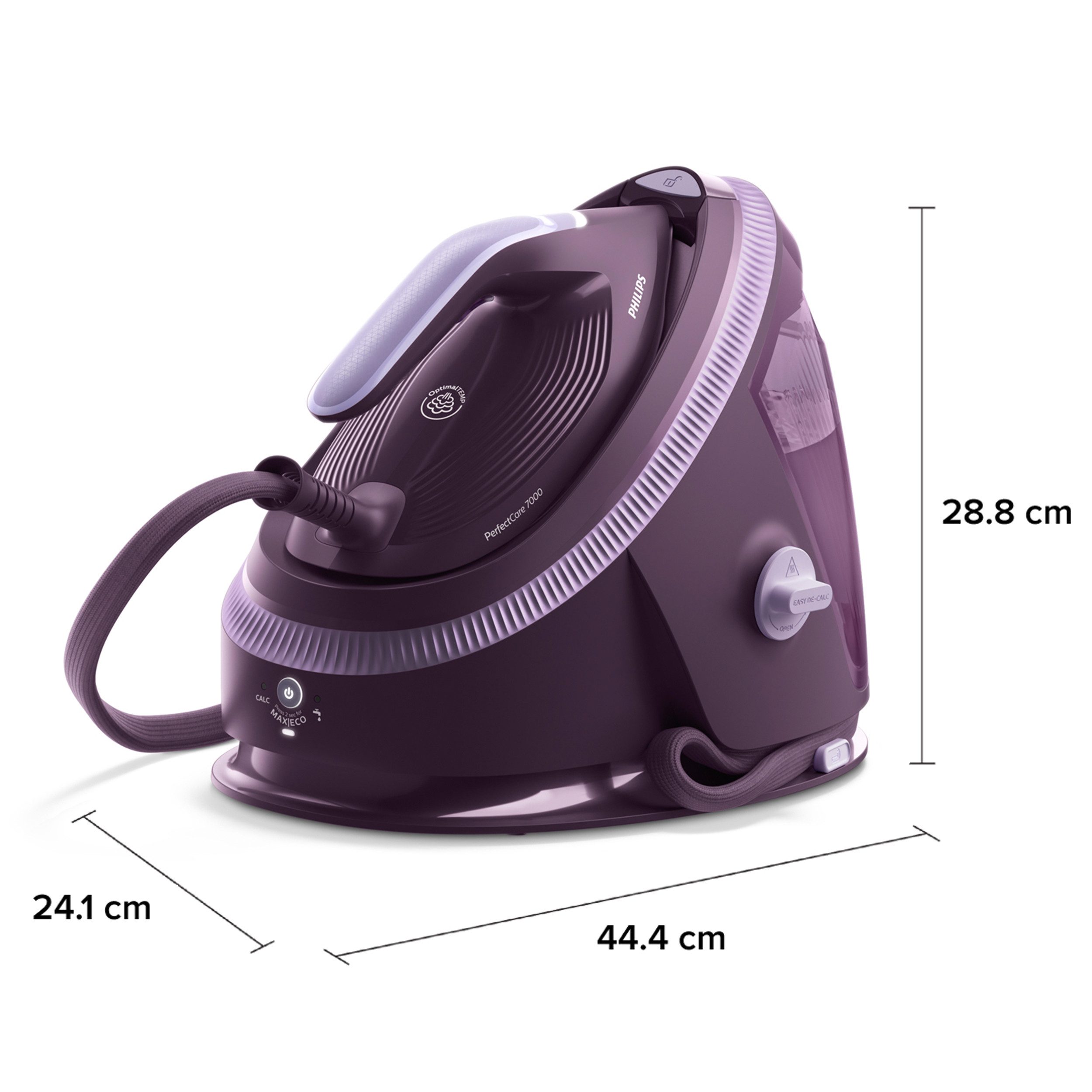 Philips Dampfbügelstation PerfectCare 7000 Series PSG7200/30, PSG7200/20, 5 ml Wassertank, 2.850 Watt, OptimalTemp & TurboPower-Dampfmotor, 600 gr Dampfstoß – Bild 3 von 5