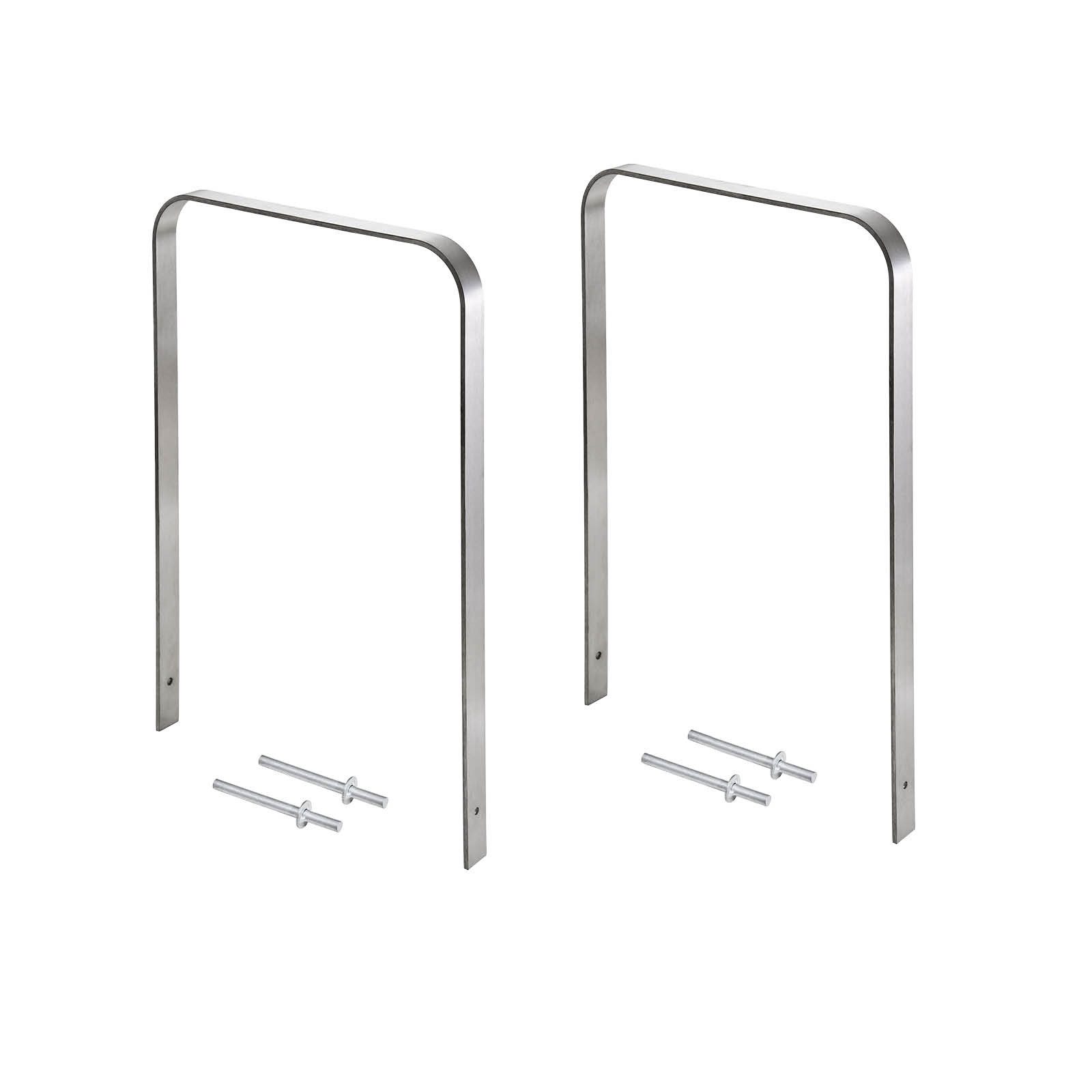 TRUTZHOLM Fahrradständer Fahrradanlehnbügel 117 x 80cm Edelstahl 13mm Fahrradständer Typ U (2er Set)