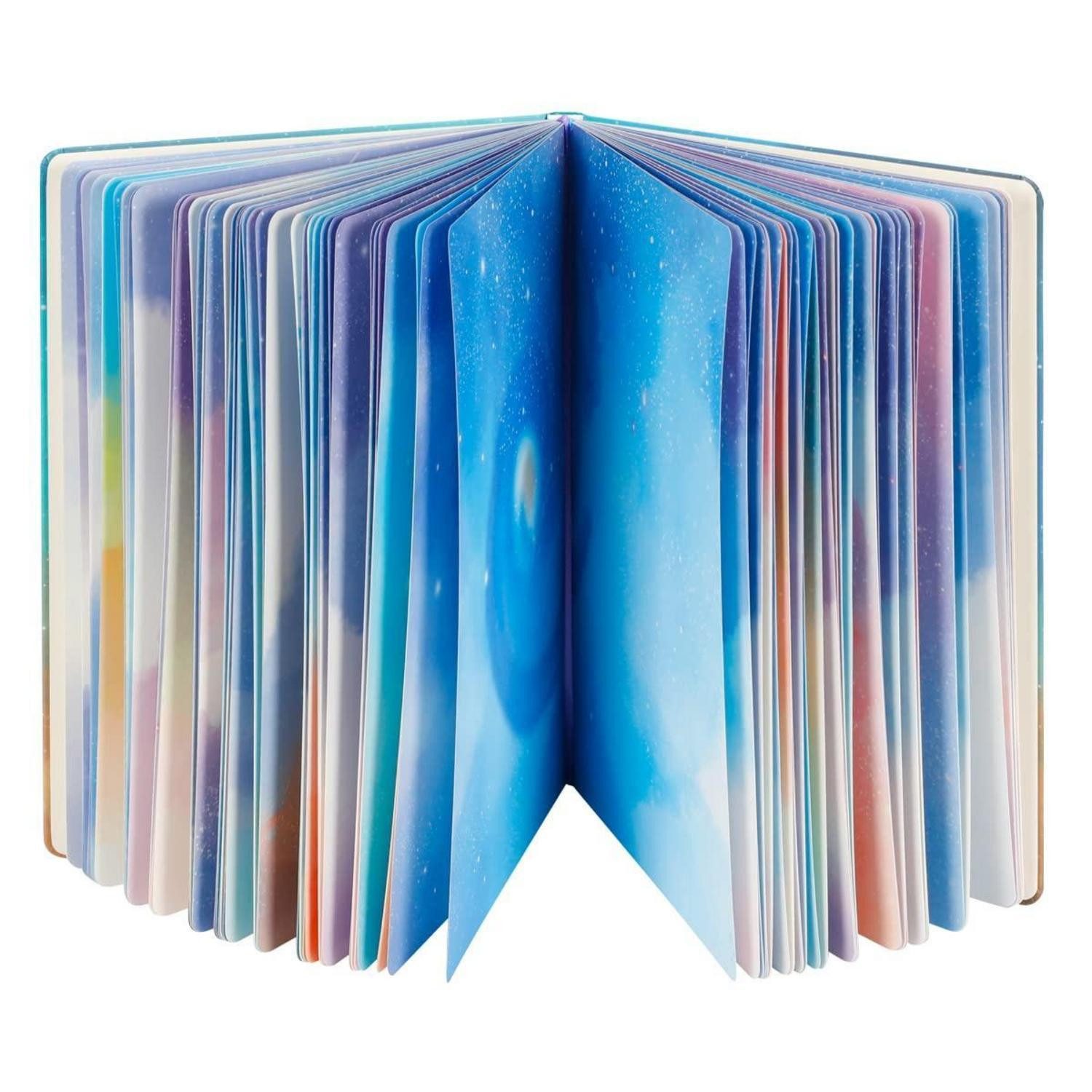 Tagebuch Notizbuch Weltraum-Design B5 Blankobuch Hardcover
