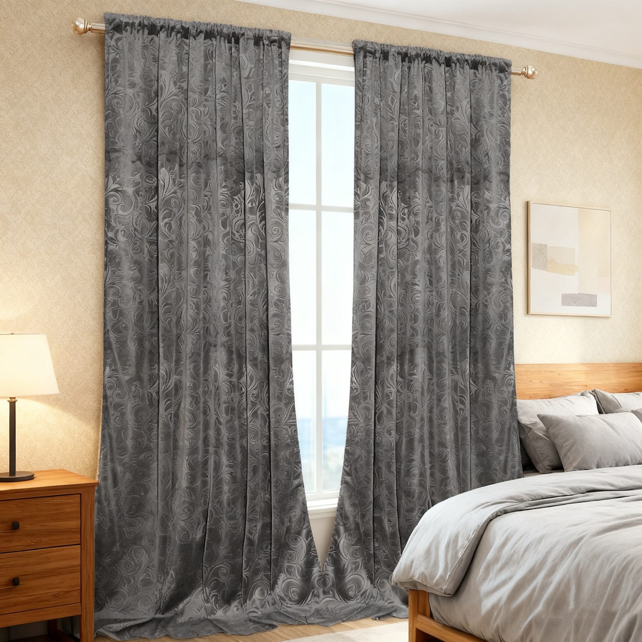 BTTO V&G Gardine Verdunkelungsvorhang (2 St), abdunkelnd, Blickdicht Samt V günstig online kaufen