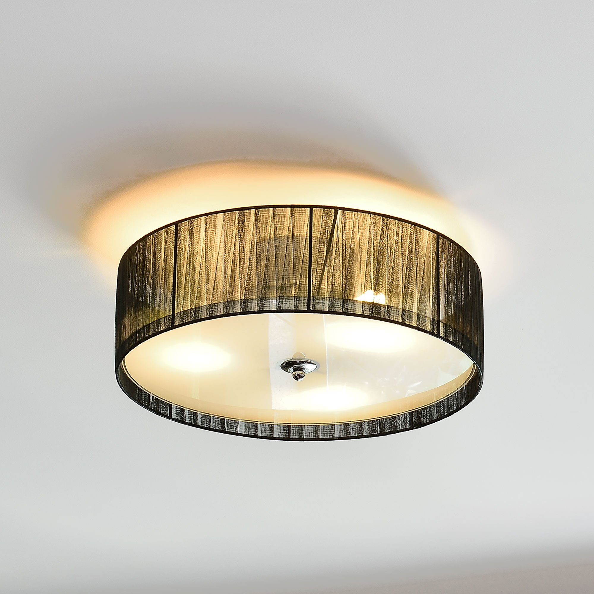 lux.pro Deckenleuchte, ohne Leuchtmittel, »Helena« Ø40 cm, schwarz, 3xE27