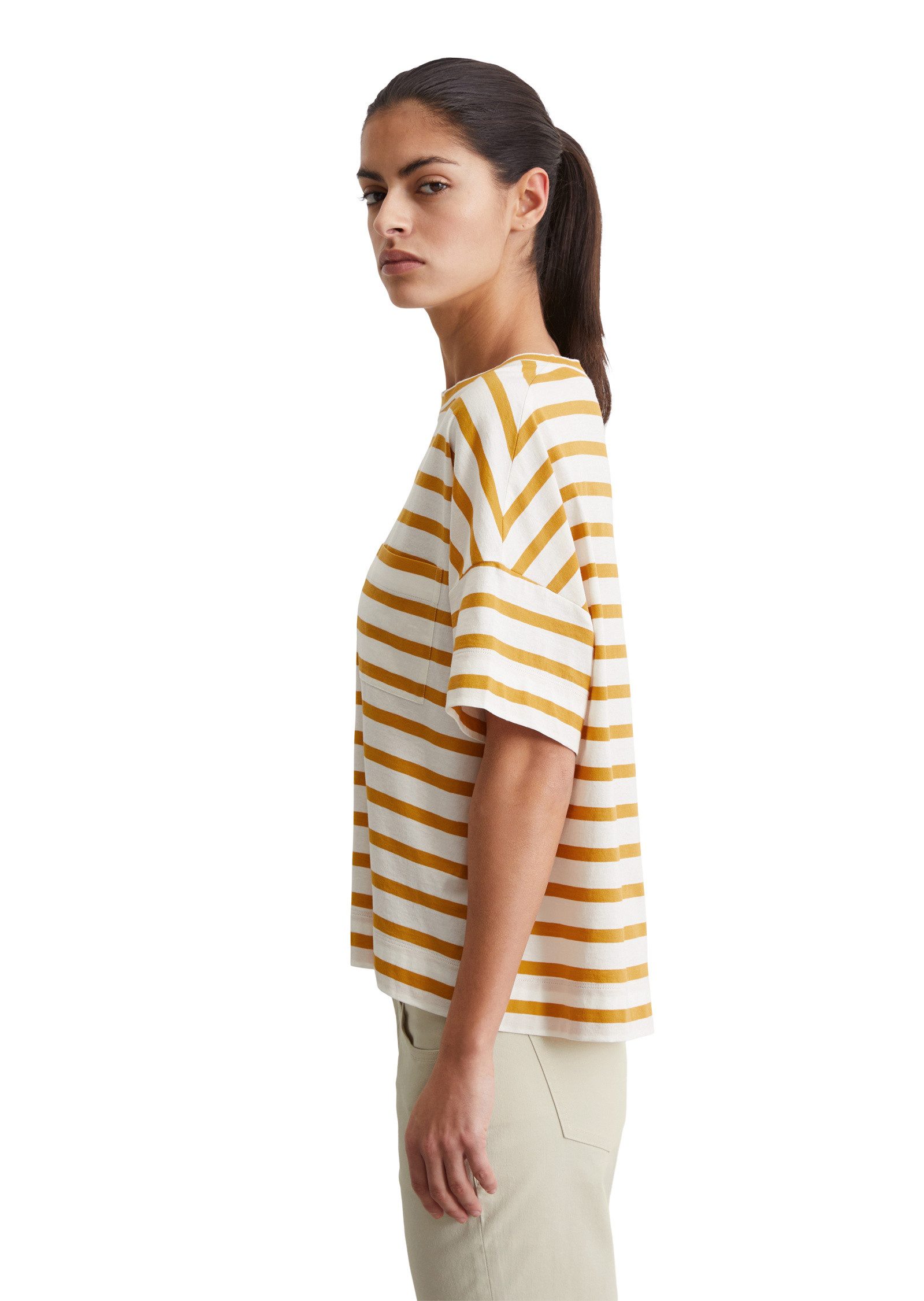 Marc O'Polo T-Shirt aus leichtem Single günstig online kaufen