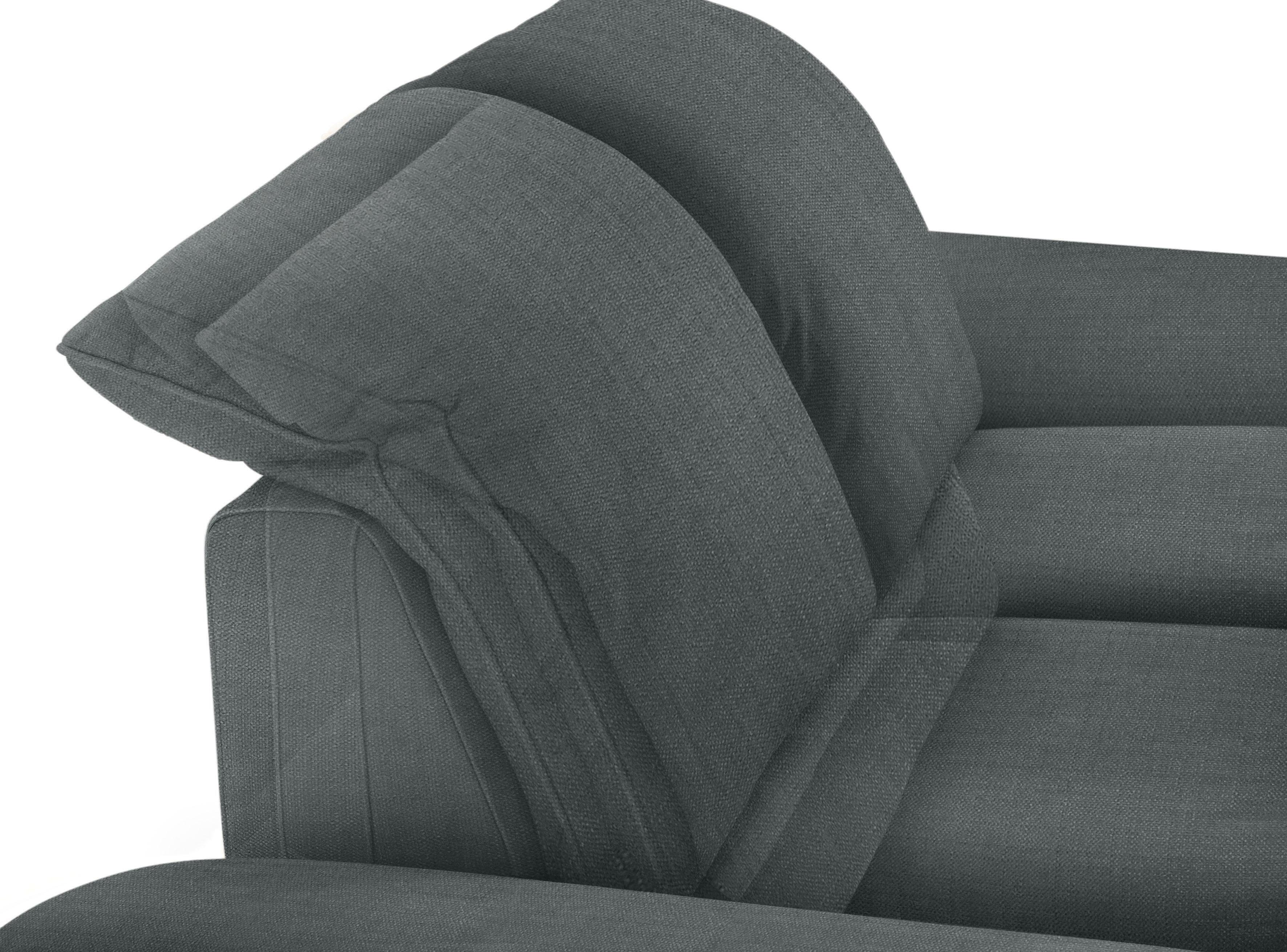 2-Sitzer schwarz Breite Füße pulverbeschichtet, 202 enjoy&MORE, Sitztiefenverstellung, W.SCHILLIG cm