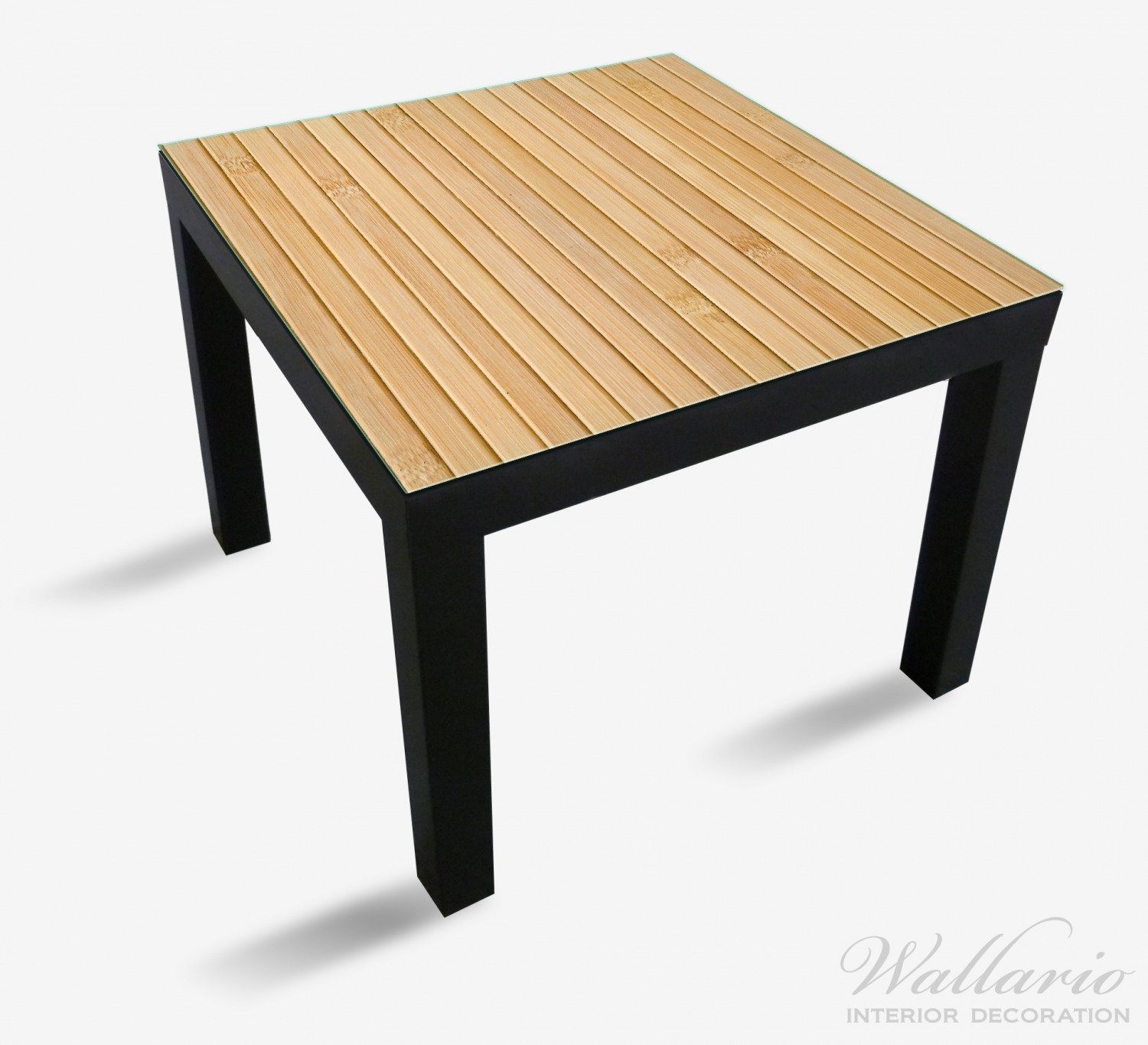 für geeignet St), hell Tischplatte Wallario Holzpanele Ikea (1 Lack Tisch