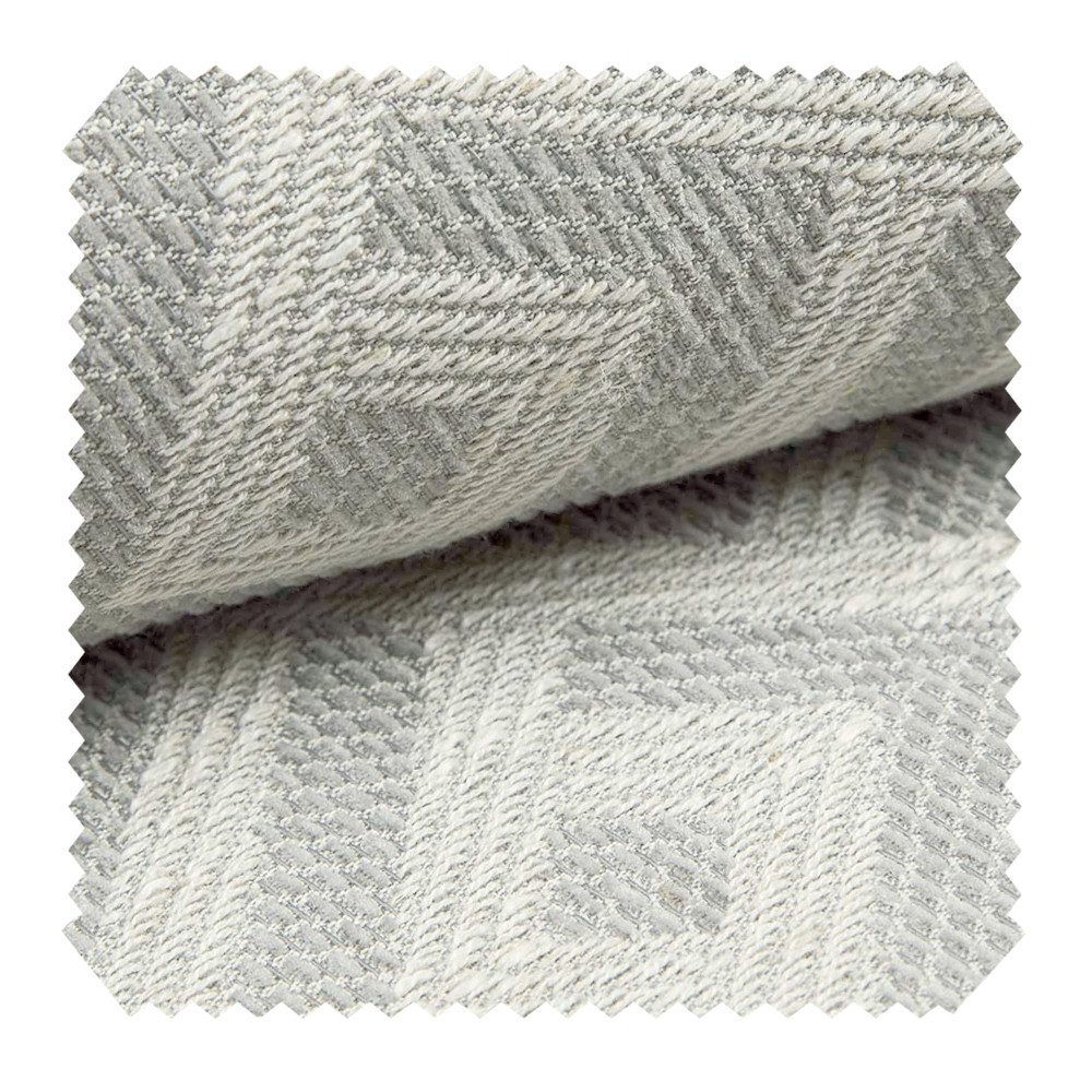 novely® Stoff exquisit MISINTO Design-Polsterstoff mit 3D Leinenstruktur, Schwer Entzündbar, Robust, Abriebfest, Meterware, 1lfm