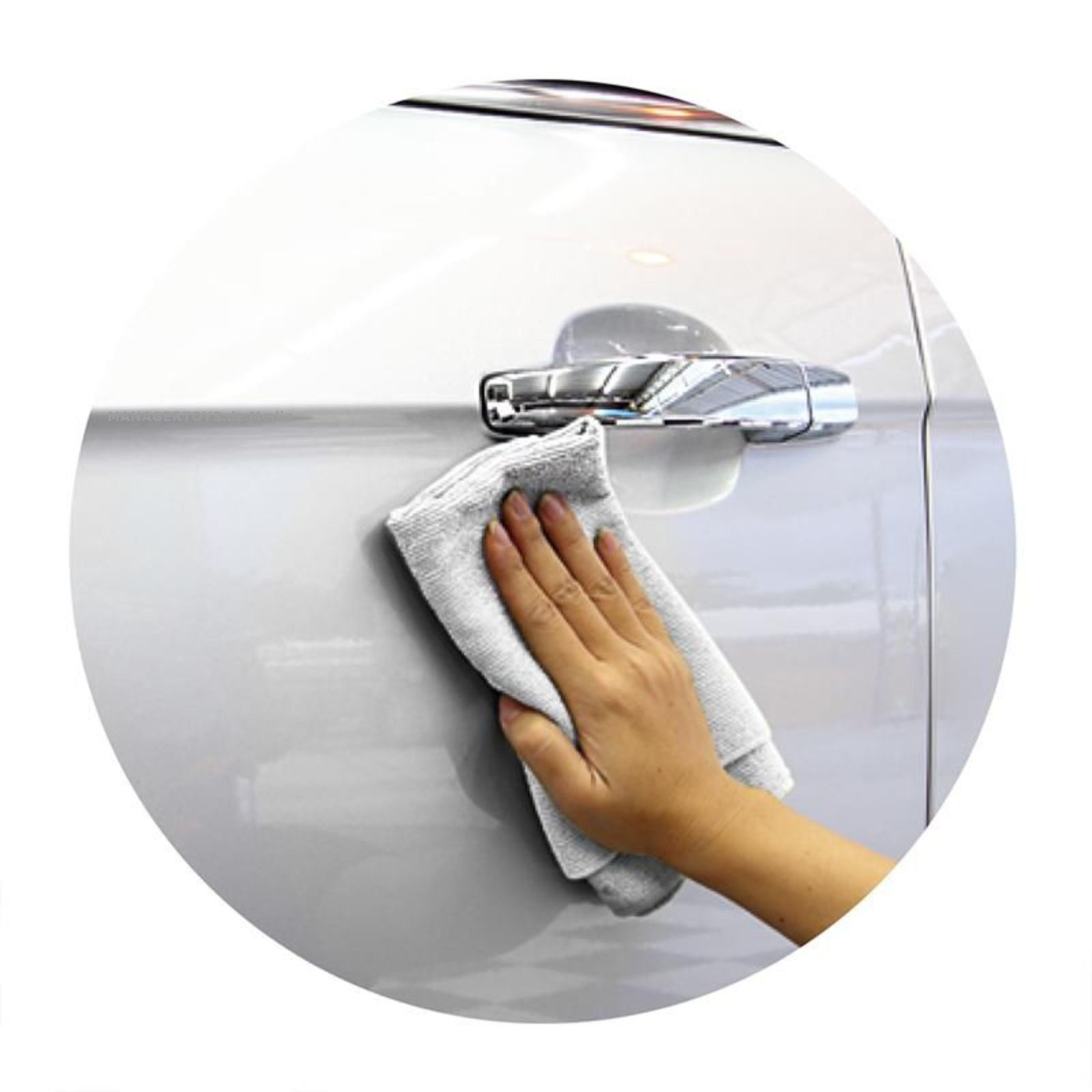 3er drei CARE CAR Auto Putztücher Set große Mikrofasertuch Set mit Handtuch IWH Beschriftung