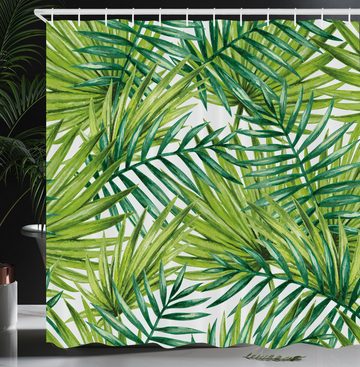 Abakuhaus Duschvorhang Moderner Digitaldruck mit 12 Haken auf Stoff Wasser Resistent Breite 175 cm, Höhe 180 cm, Pflanze Bunte Illustration Natürliche