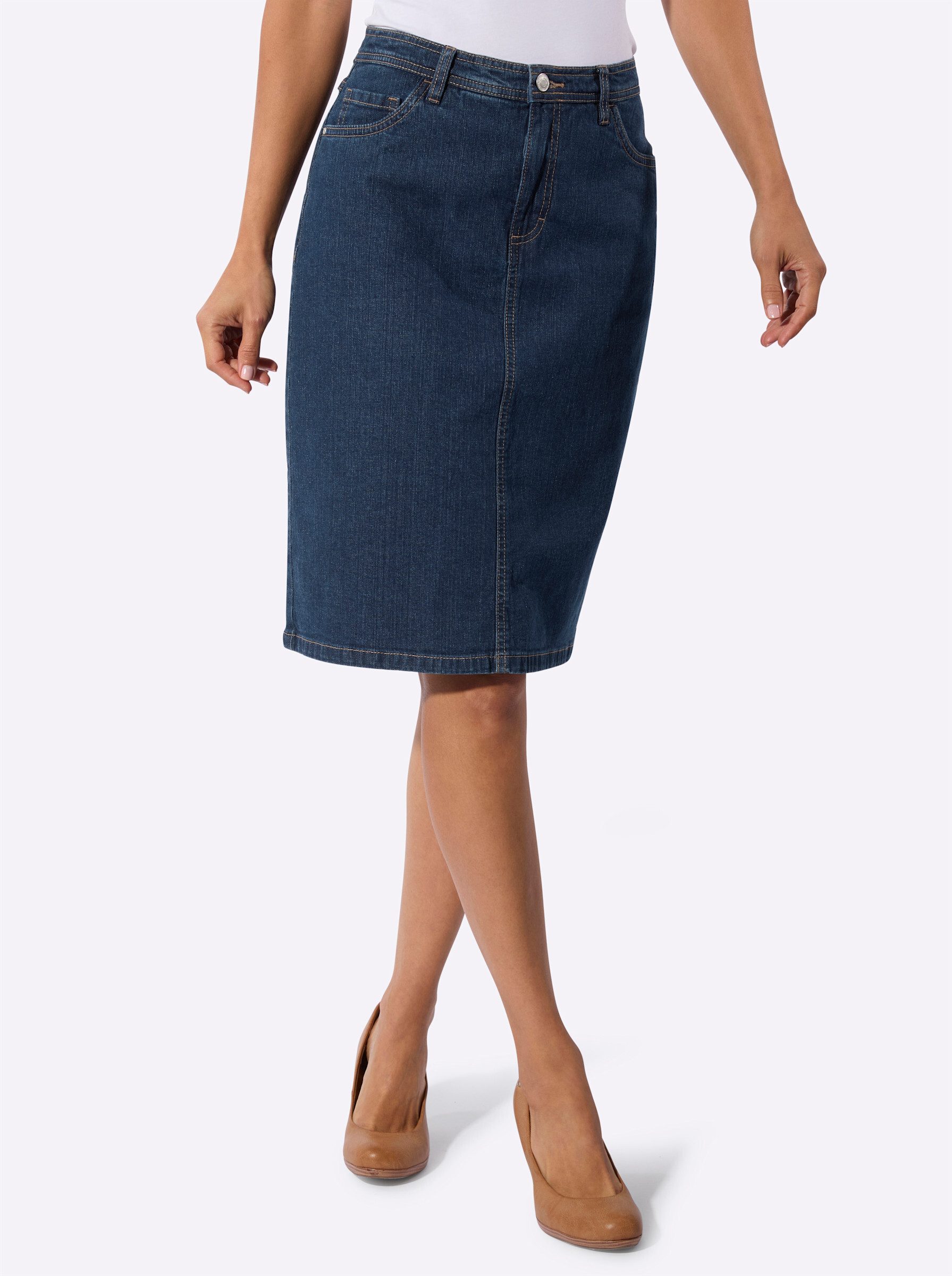 Witt A-Linien-Rock Jeansrock .