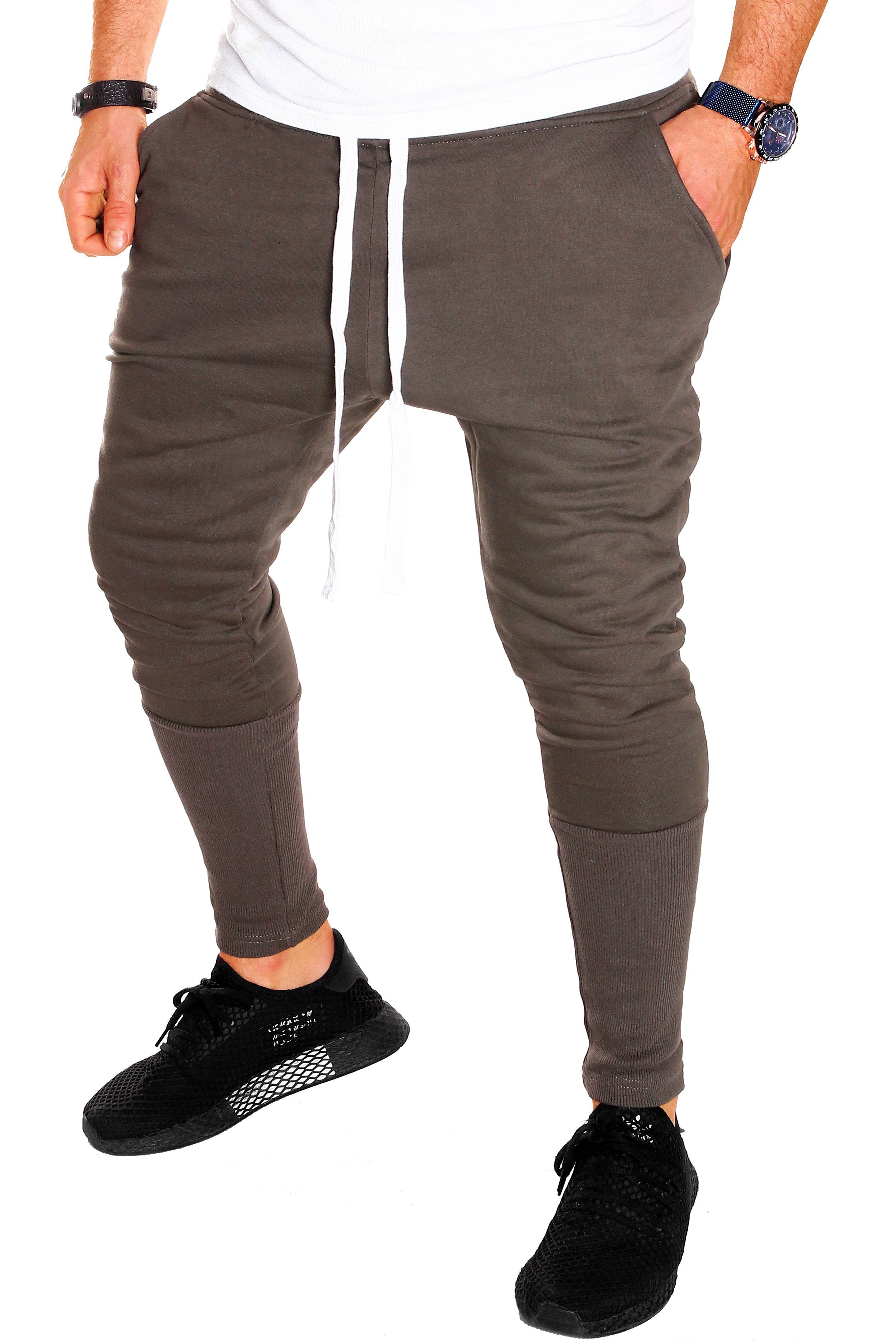 Baggy Herren RMK Slim-Fit Trainingshose Sporthose Jogger Khaki Jogginghose lässiger