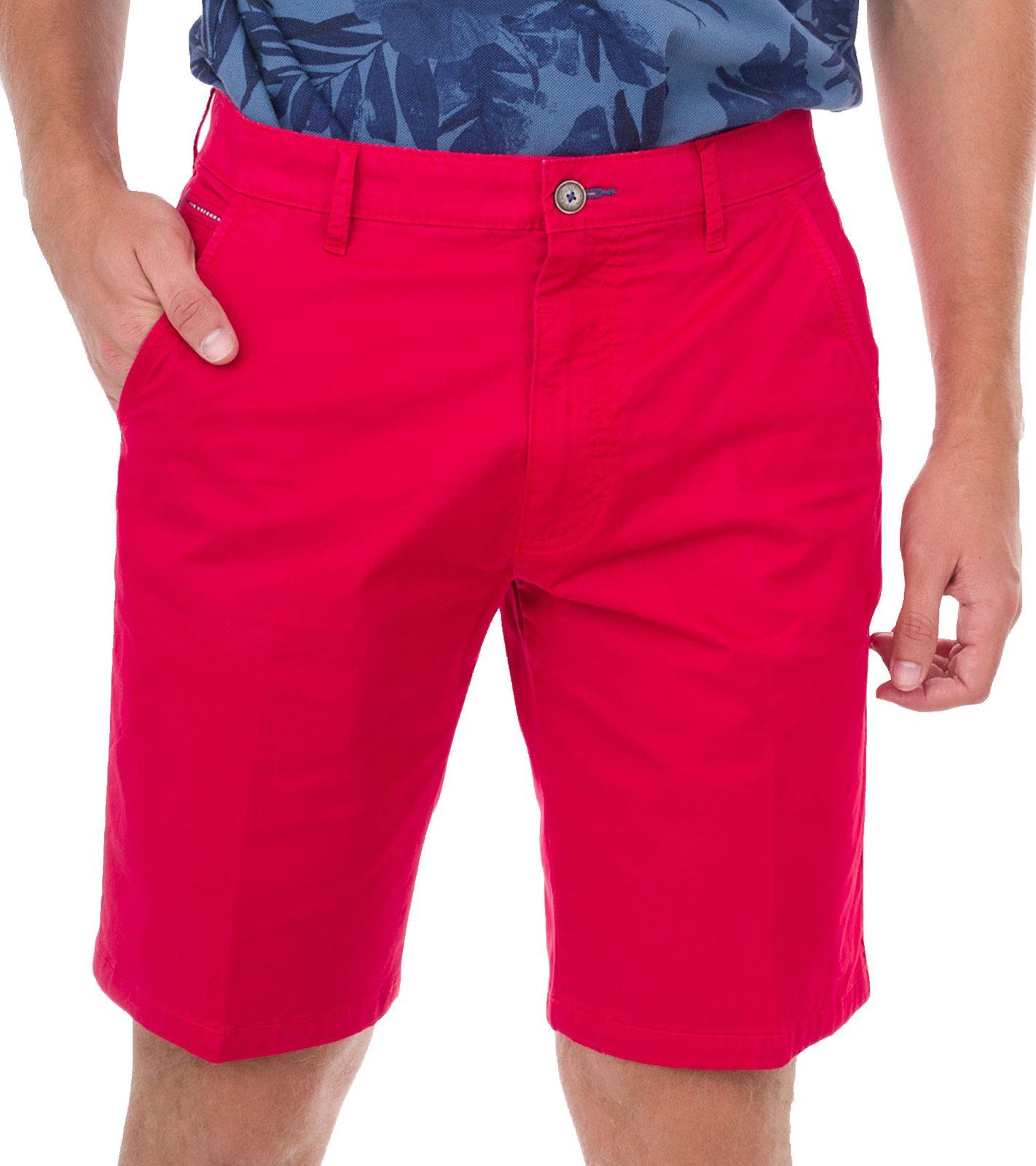 bugatti Shorts »bugatti Sommer-Hose coole Herren Freizeit-Shorts Bermuda im  5-Pocket-Style Rot« online kaufen | OTTO