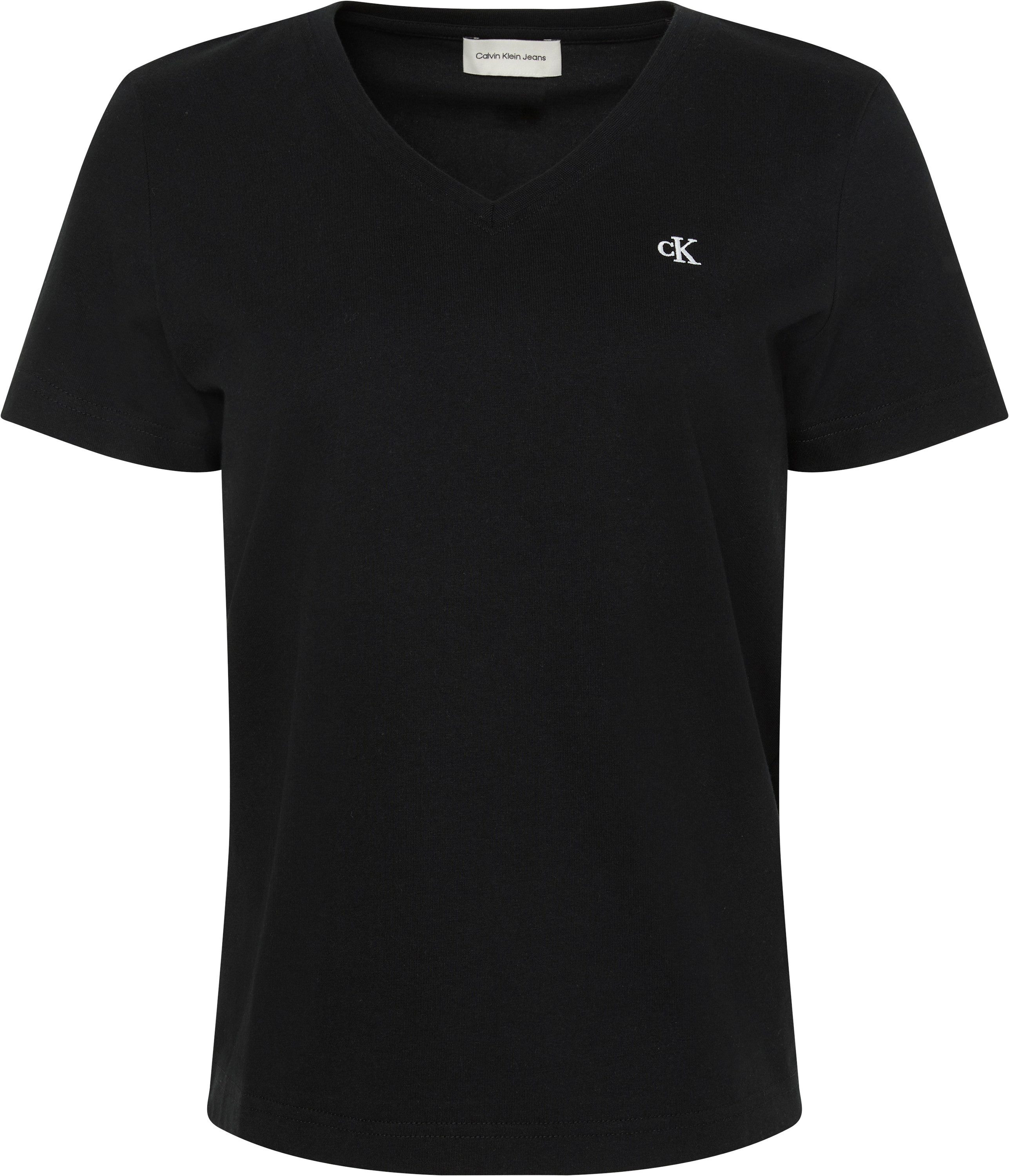 Calvin Klein Jeans T-Shirt Archive Jersey Vnk Tee EU Mit V-Ausschnitt – Bild 5 von 5