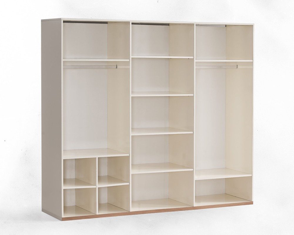 Xlmoebel Kleiderschrank Goldener Designer Garderobenschrank für Schlafzimmermöbel (Goldener Designer Garderobenschrank) Made in Europa