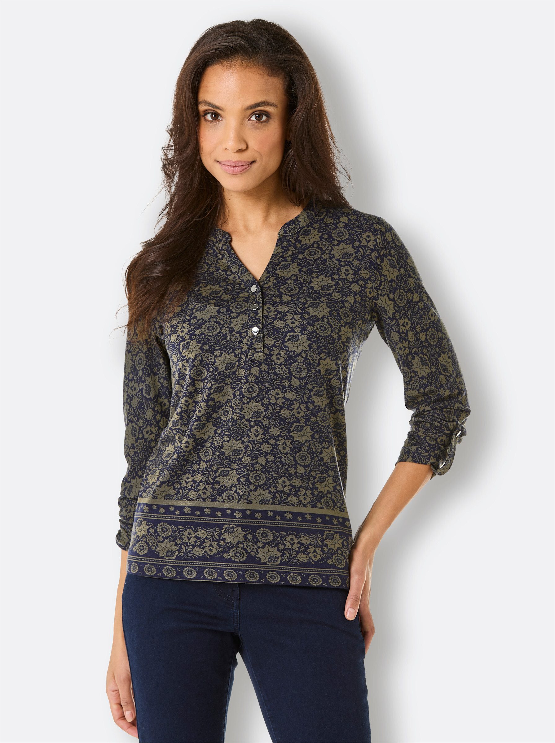 creation L T-Shirt Lyocell-Shirt Langarm günstig online kaufen