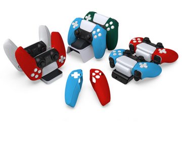 HYTIREBY Controller-Schutzhülle PS5 Gamepad Silikonhülle,PS5 Gamepad geteilte Silikon-Schutzhülle, Case Hülle Anti-Rutsche für ps5 Controller