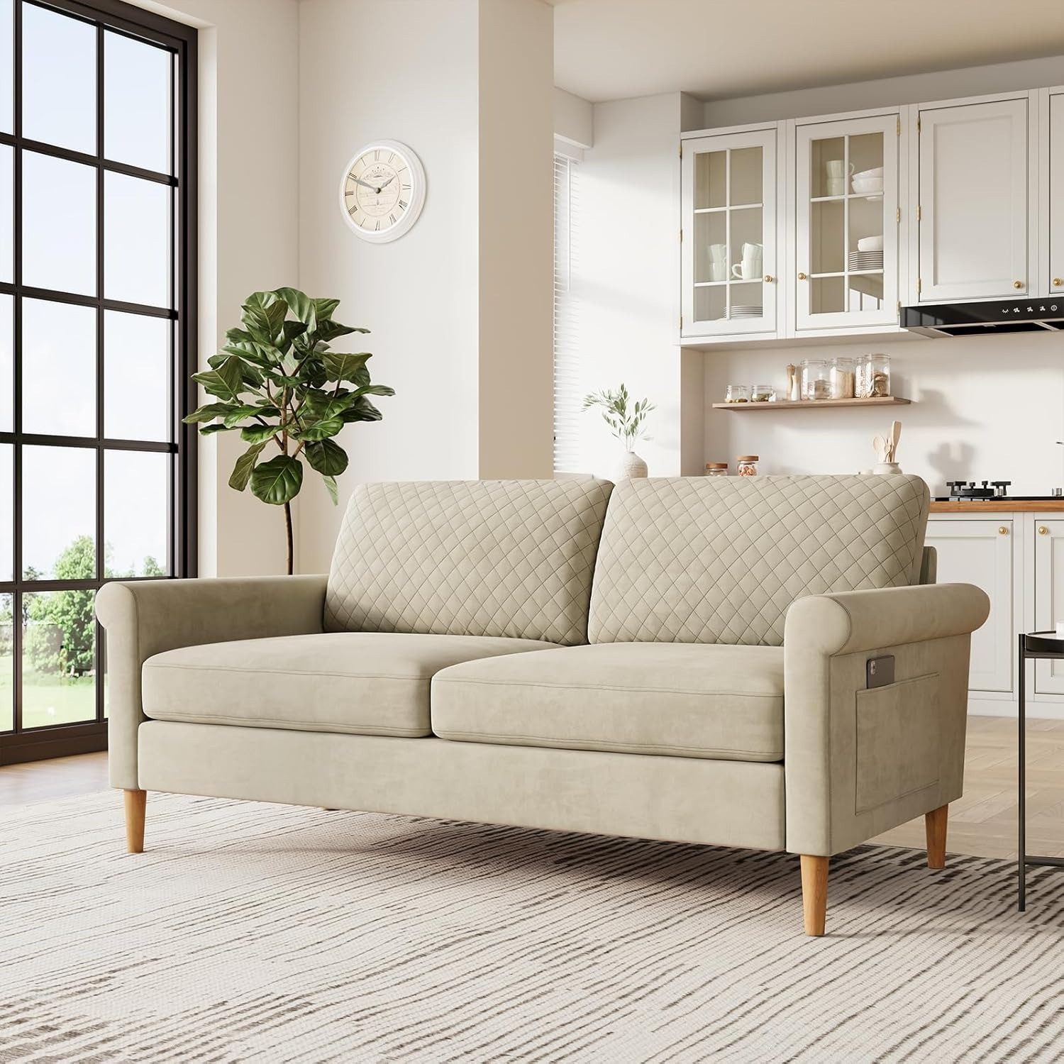 NAIMP 2-Sitzer Stoff Sofa 164cm mit günstig online kaufen