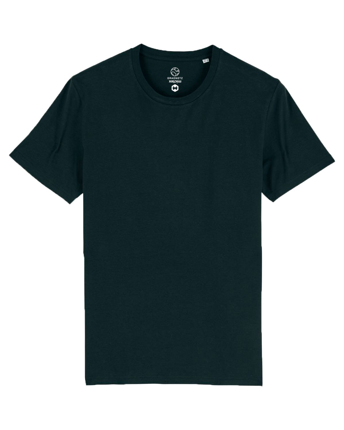 Gradnetz T-Shirt basic unisex Biobaumwolle nachhaltig & fair produziert schwarz