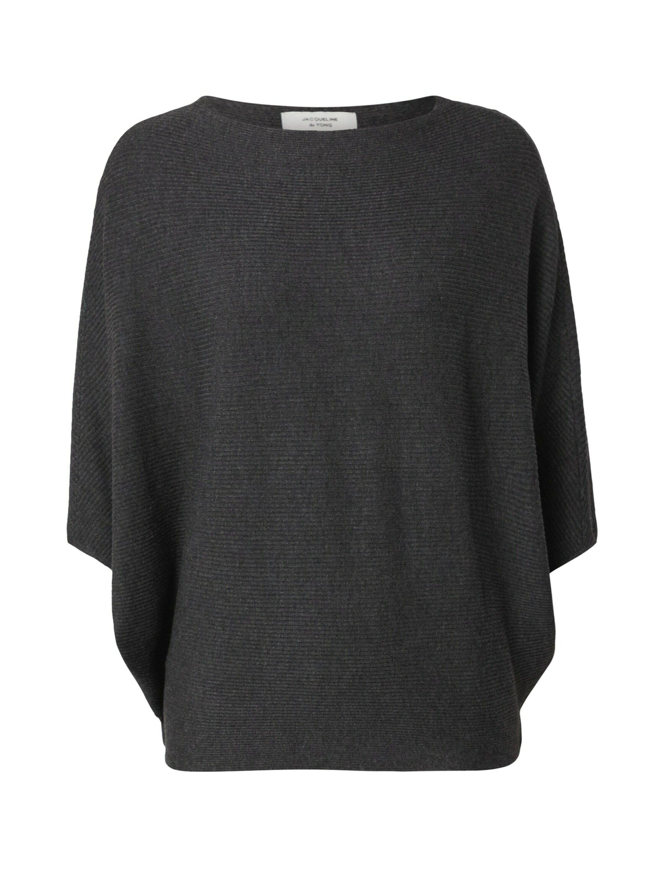 New melange dark Strickpullover Details Behave 2 Plain/ohne (1-tlg) JDY grey