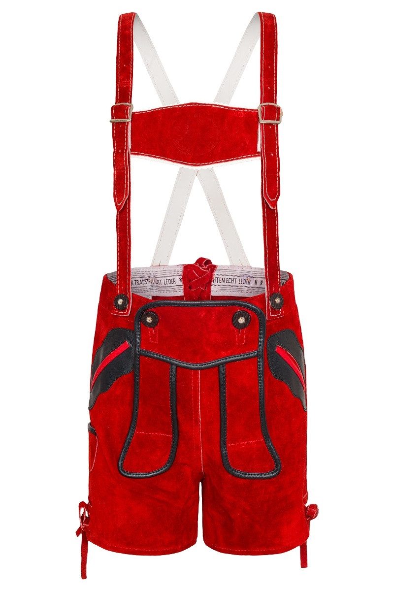 Lederhose Lederhose Kinder - JASCHA - rot