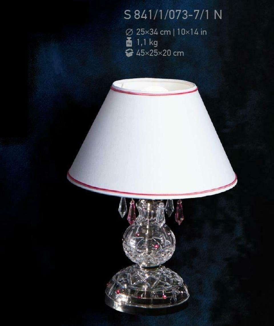 JVmoebel Schreibtischlampe Tischleuchte Antik Stil Kronleuchte Tisch Kristall Lampen, Ersatzlampe, Warmweiß