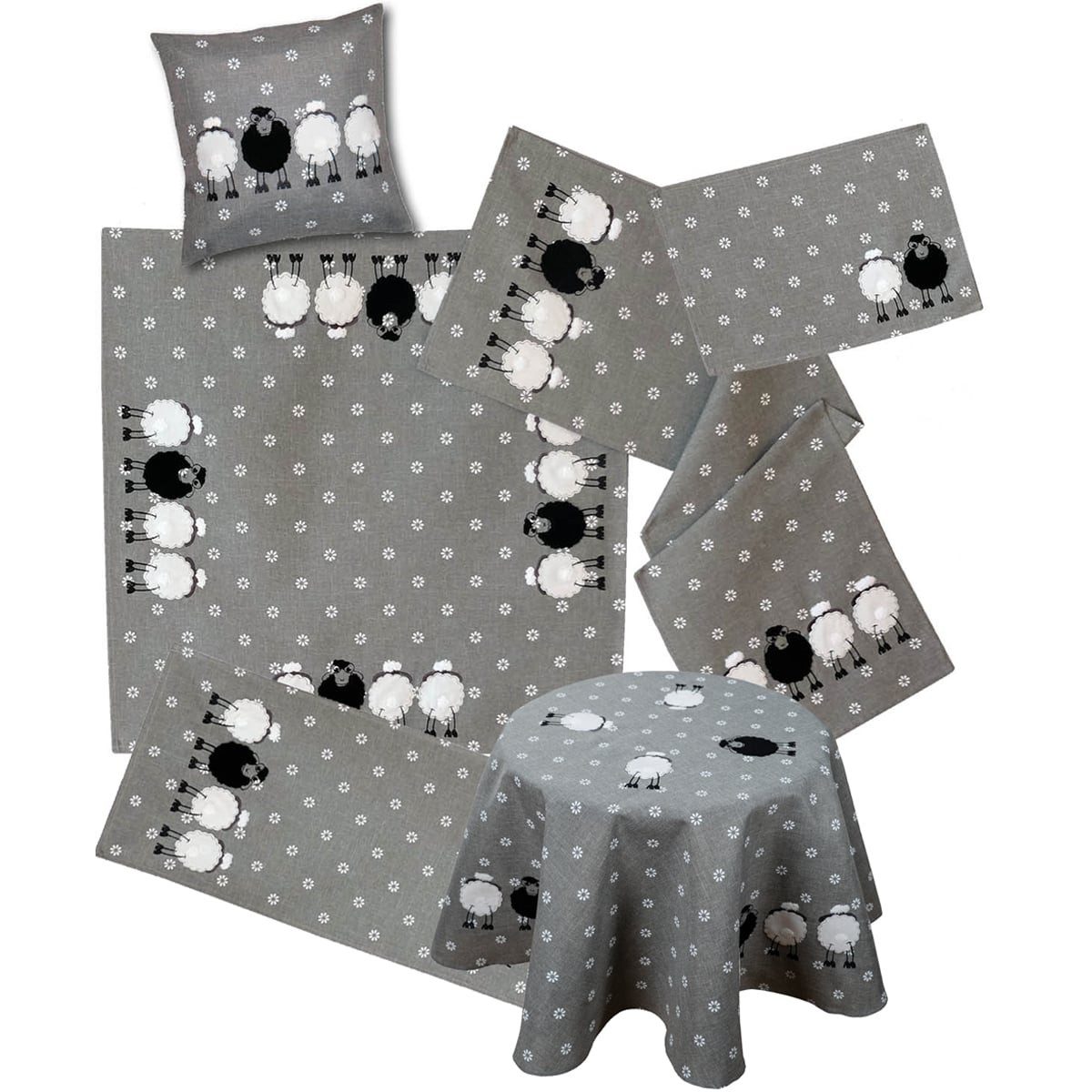 matches21 HOME & HOBBY Tischdecke Tischdeckchen BRENDA Stick & Applikation günstig online kaufen