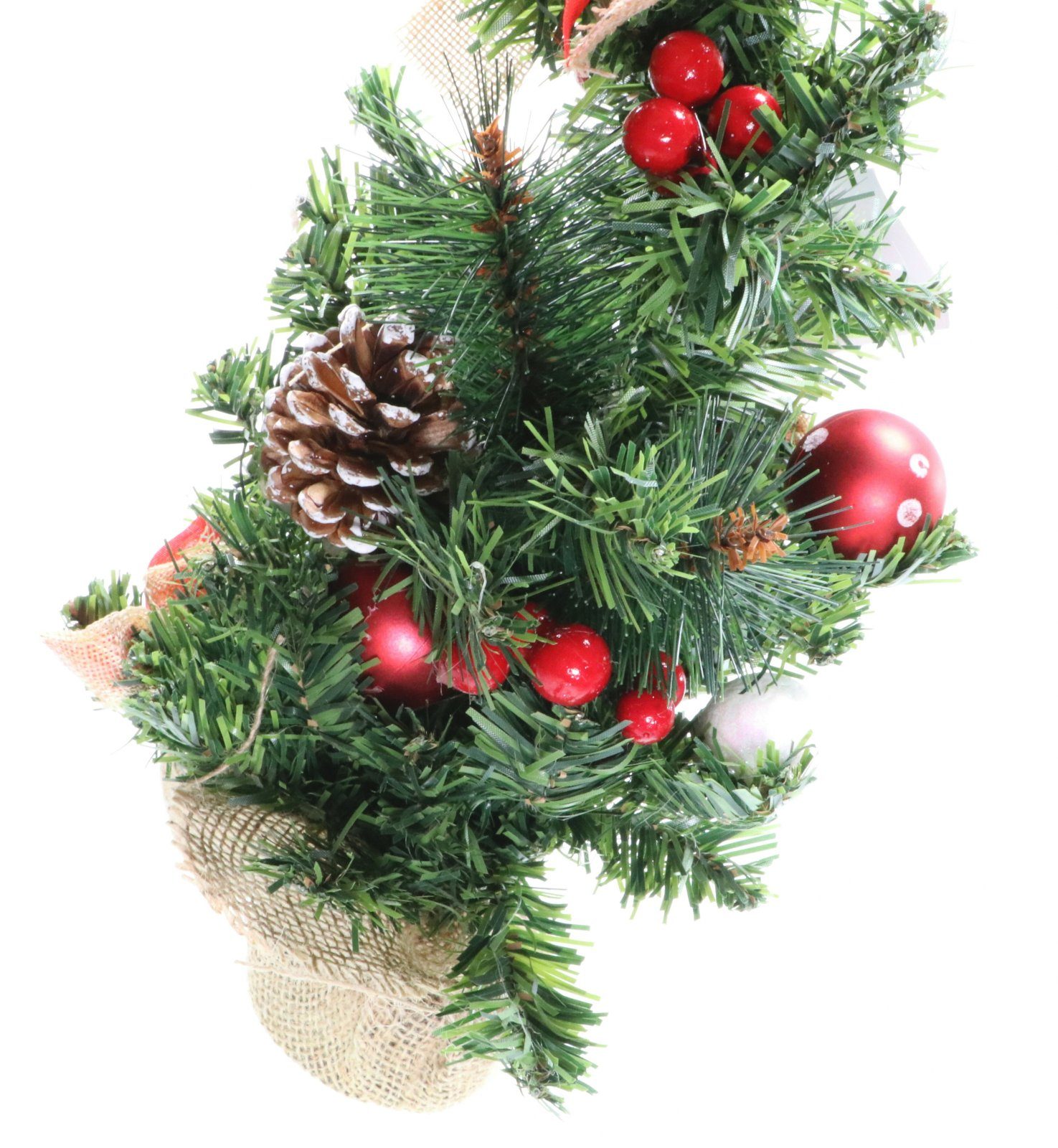 peveha24 Künstlicher Weihnachtsbaum 2er Deko geschmückter Set Tannenbaum
