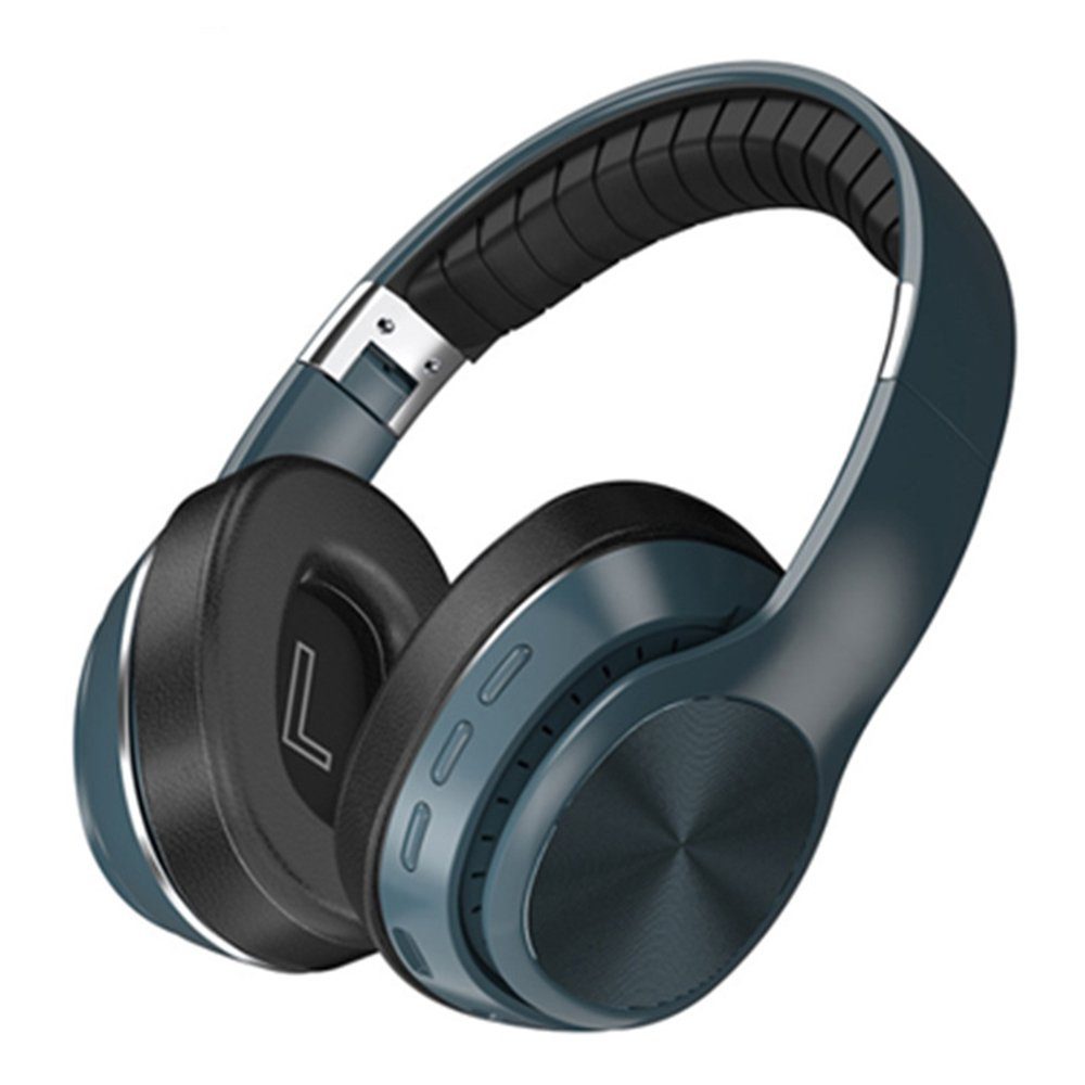 GelldG Kopfhörer Bluetooth-Kopfhörer blau Kopfhörer, Over Std, 12 Noise Ear Bluetooth Cancelling