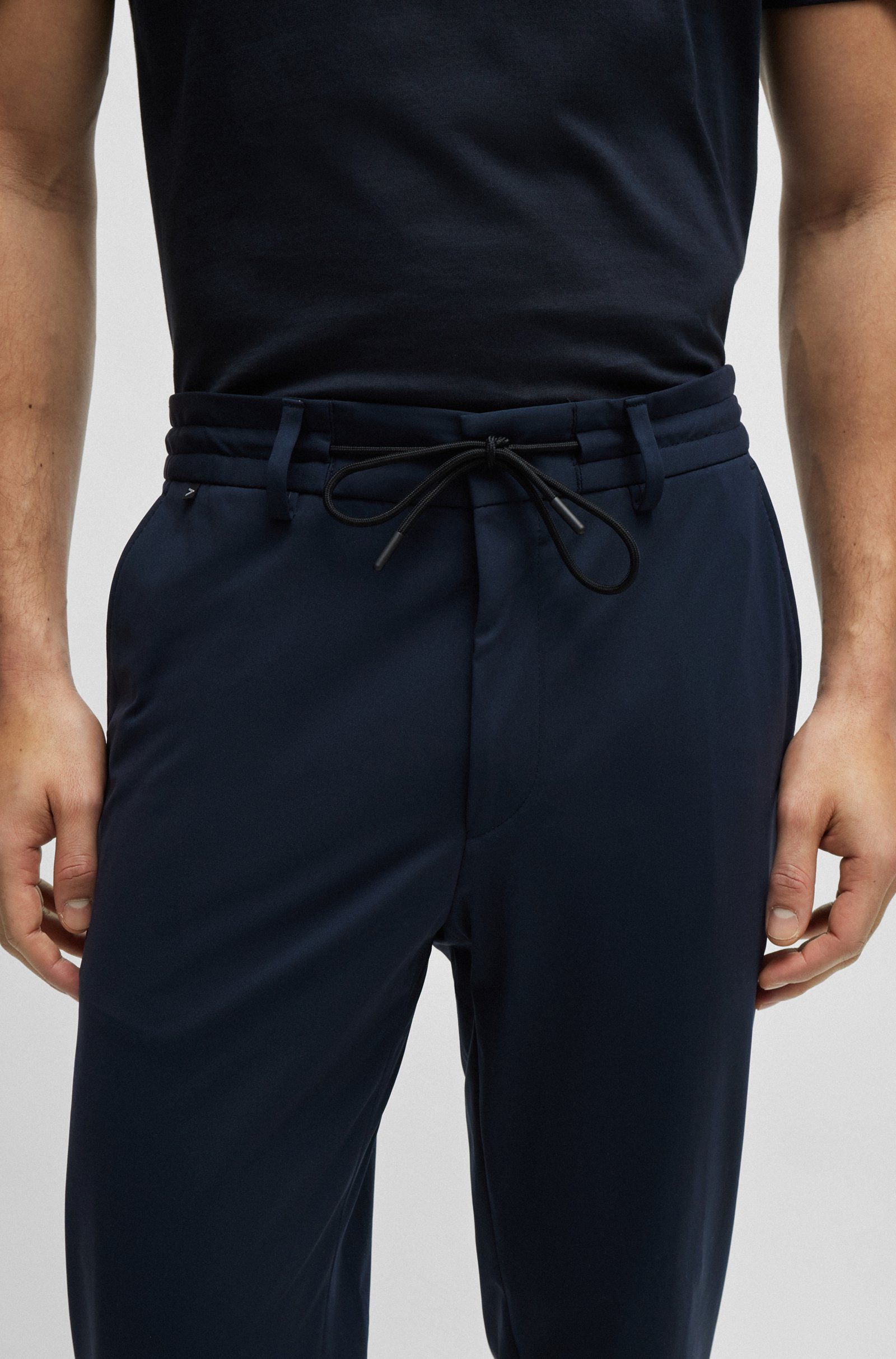 BOSS Anzughose P-Genius aus Performance-Stretch-Jersey (1-tlg)