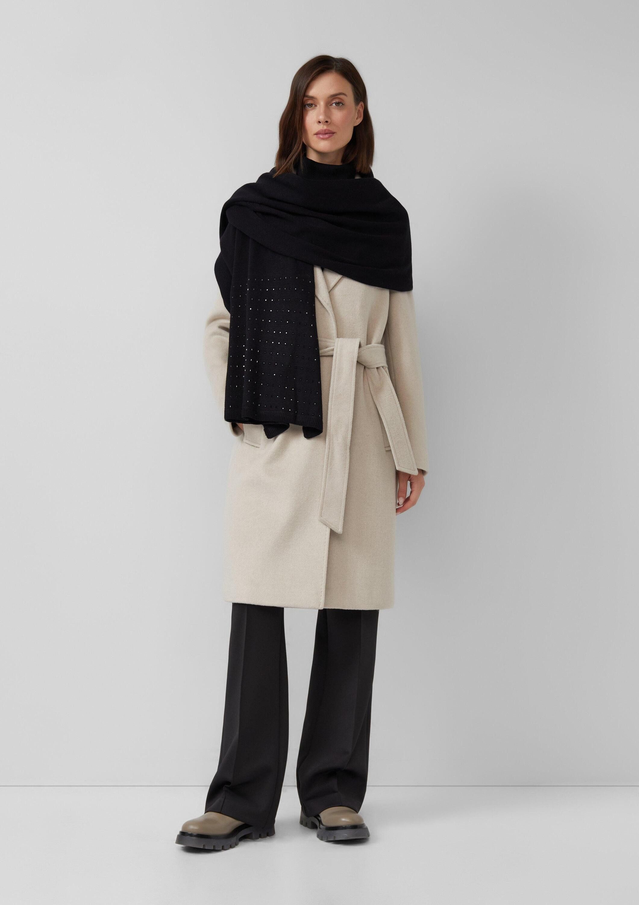 s.Oliver Schal Tuch, Schal mit Schmucksteinen günstig online kaufen