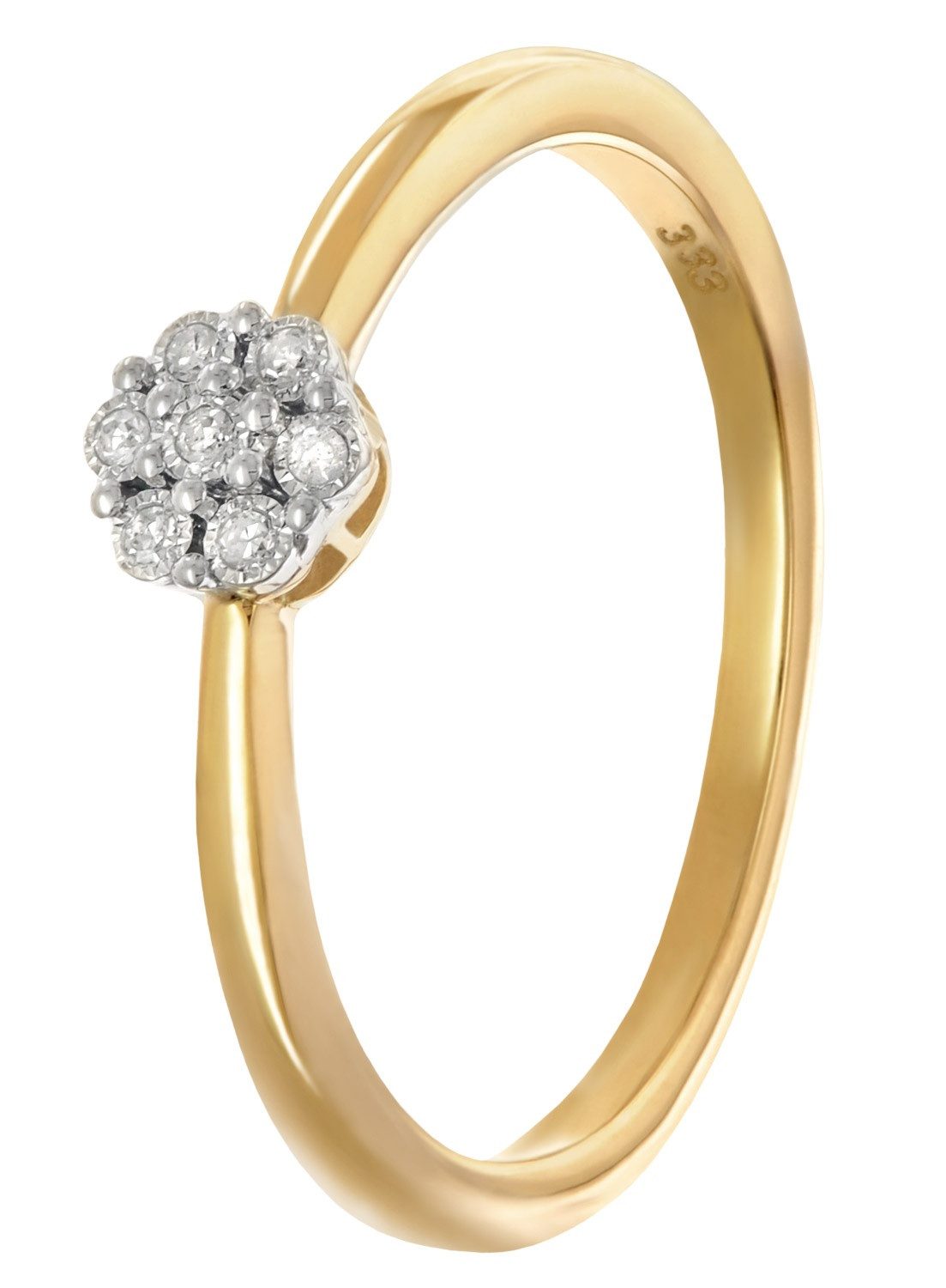 Goldring Diamantring für Gold 333/8K