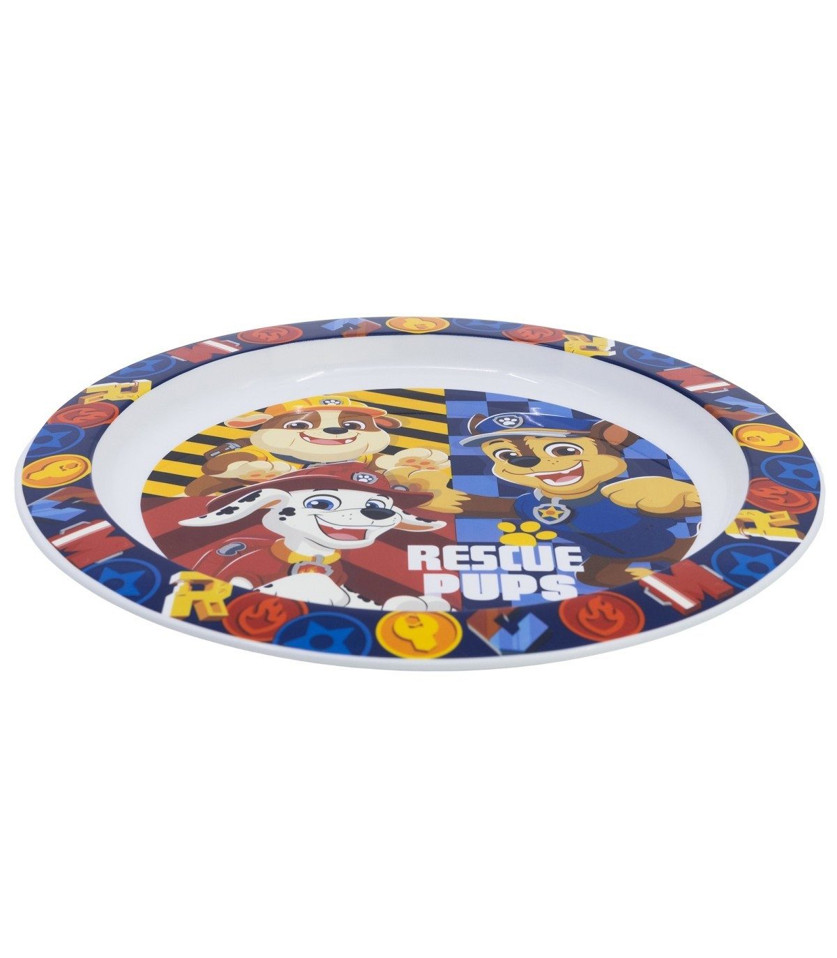 PAW PATROL Brotteller Kinder Teller Mikrowellengeeignet für zu Hause