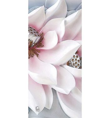 MyMaxxi Dekorationsfolie Türtapete Blüte rosa Türbild Türaufkleber Folie