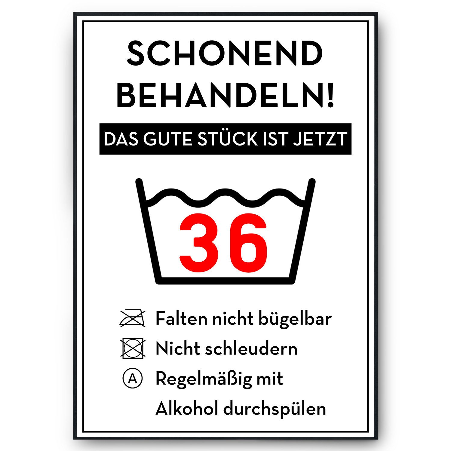 Tigerlino Poster Geburtstag Geschenk Urkunde Lustig günstig online kaufen