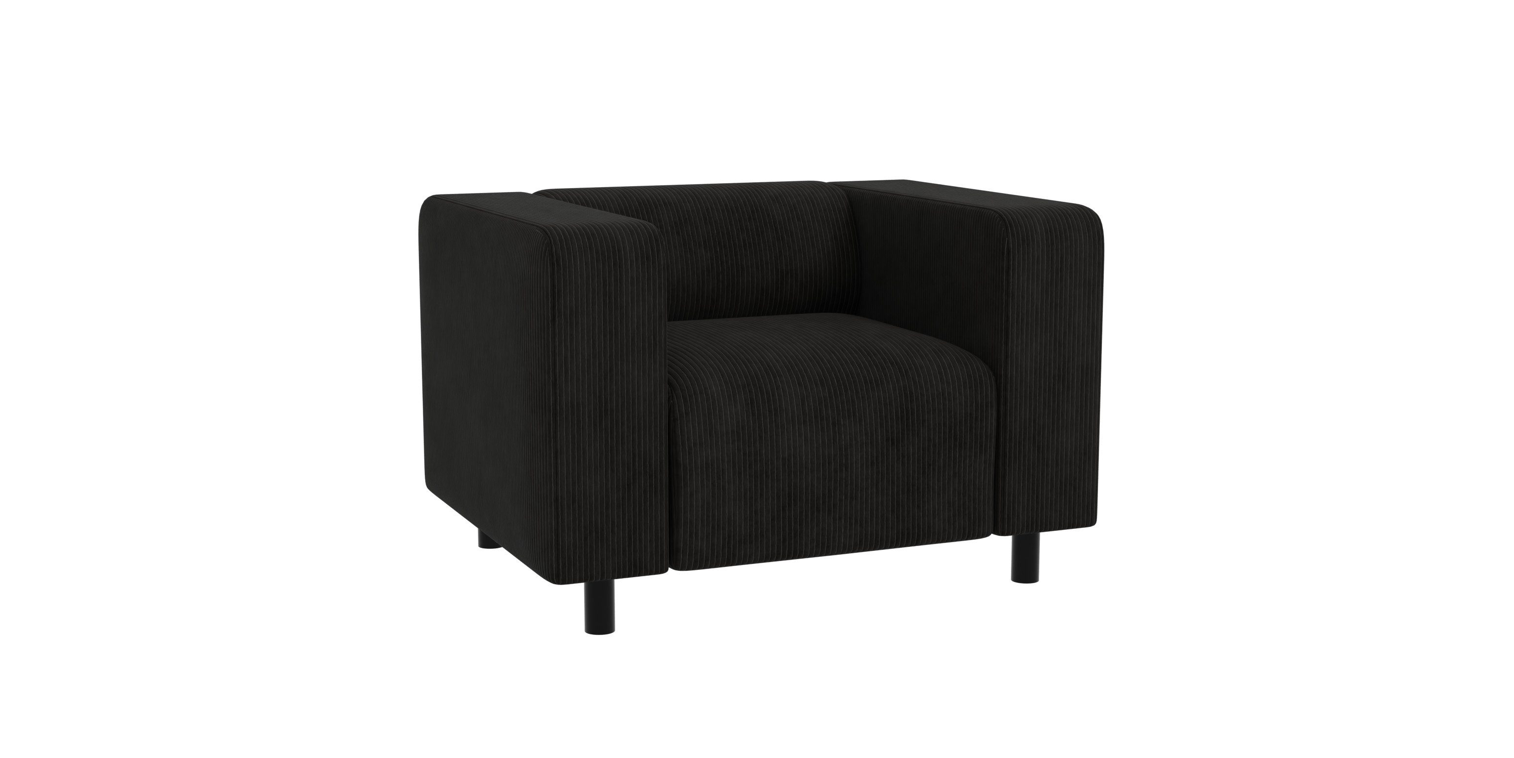 S-Style Möbel Sessel Gustav aus Cord-Stoff günstig online kaufen