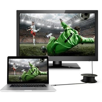 SpeaKa Professional SPEAKA HDMI ANSCHLUSSKABEL (AOC) 30M HDMI-Kabel, Geschirmt