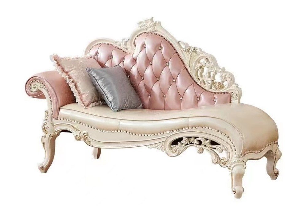 JVmoebel Chaiselongue JVMoebel Relaxsofa Kunstleder beige mit modernem Design, 1 Teile