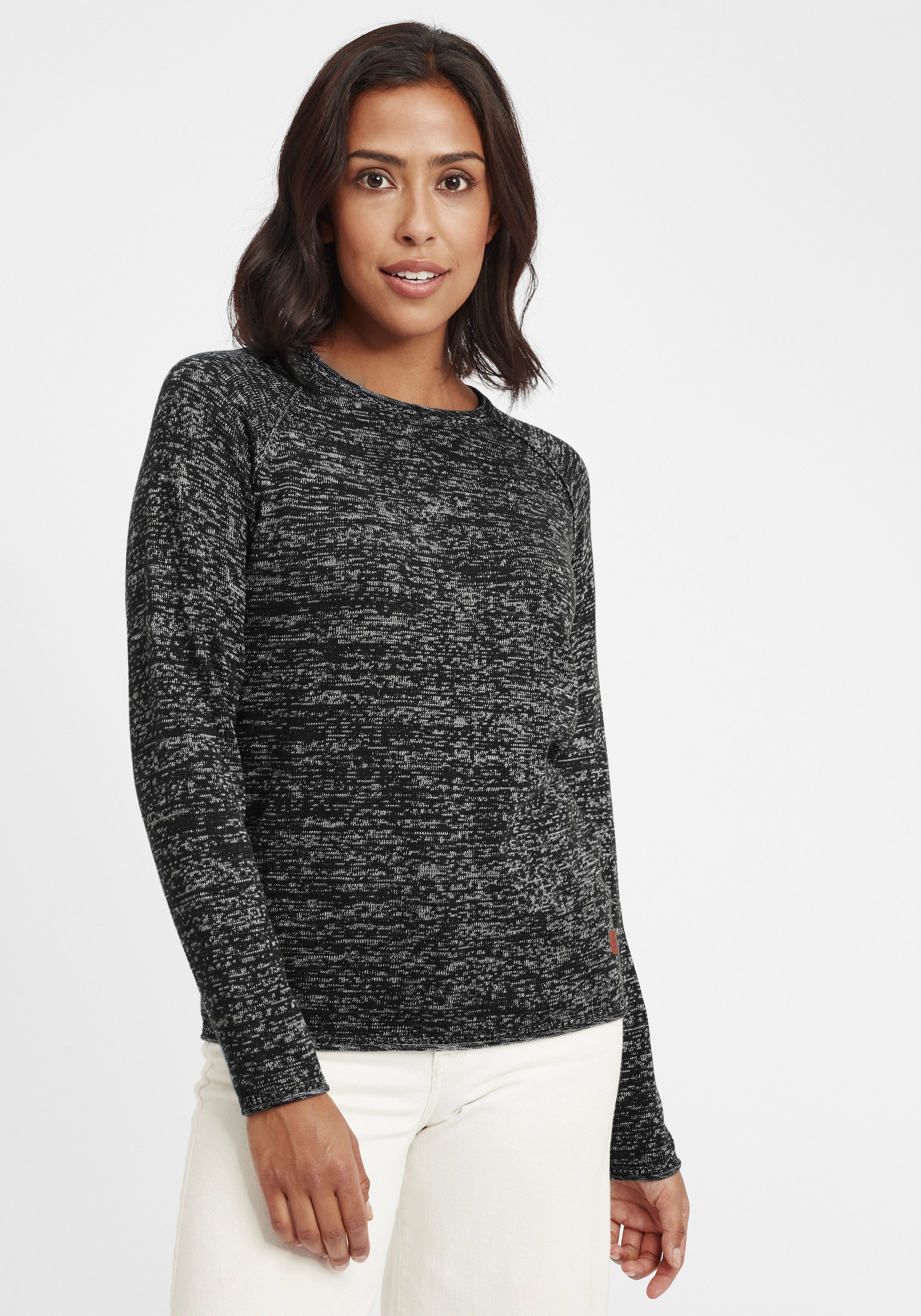 OXMO Strickpullover OXDaniela Oversize-Pullover in Loch-Strick günstig online kaufen