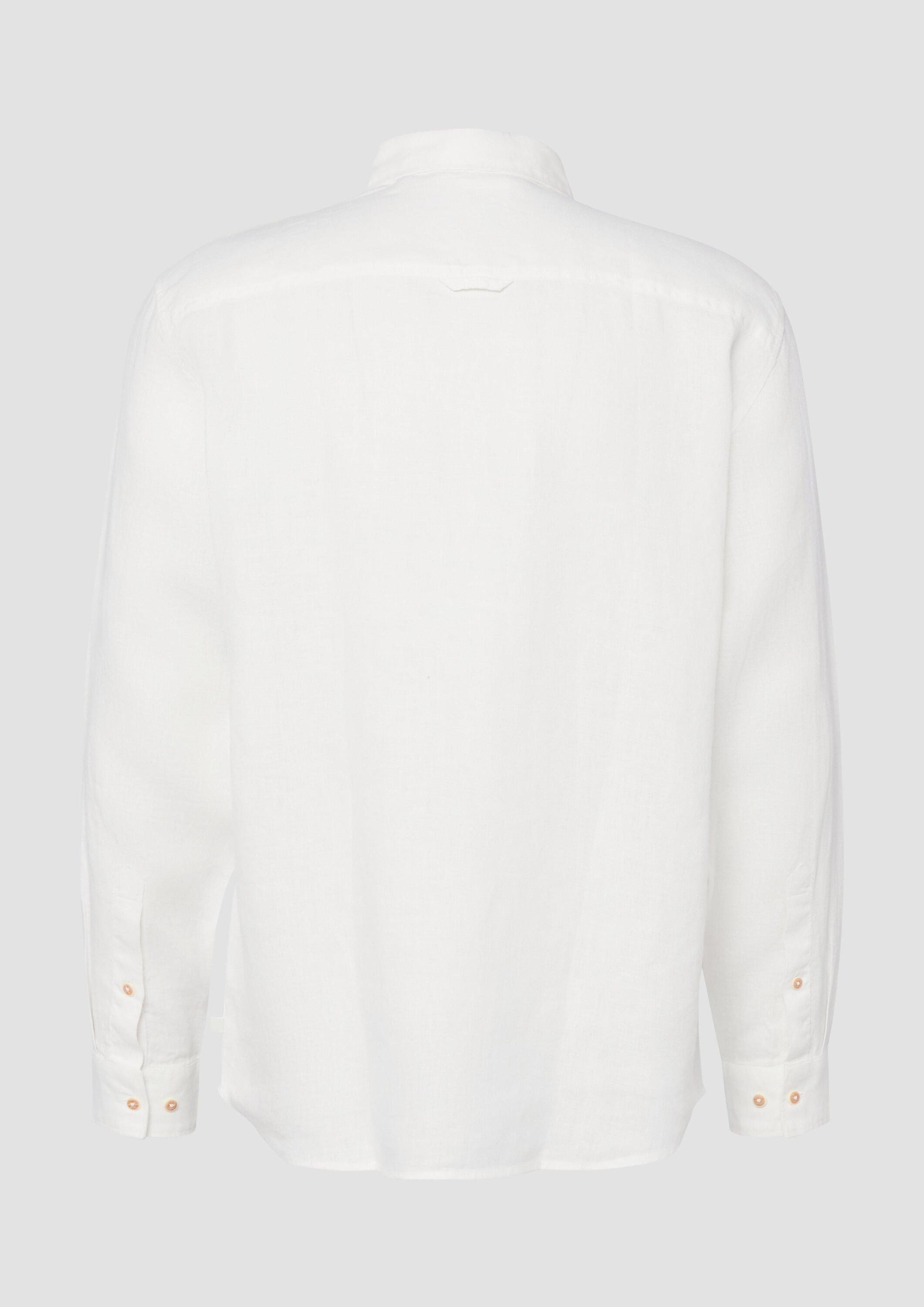 s.Oliver Langarmhemd Hemd Regular Fit: Hemd aus reinem Leinen
