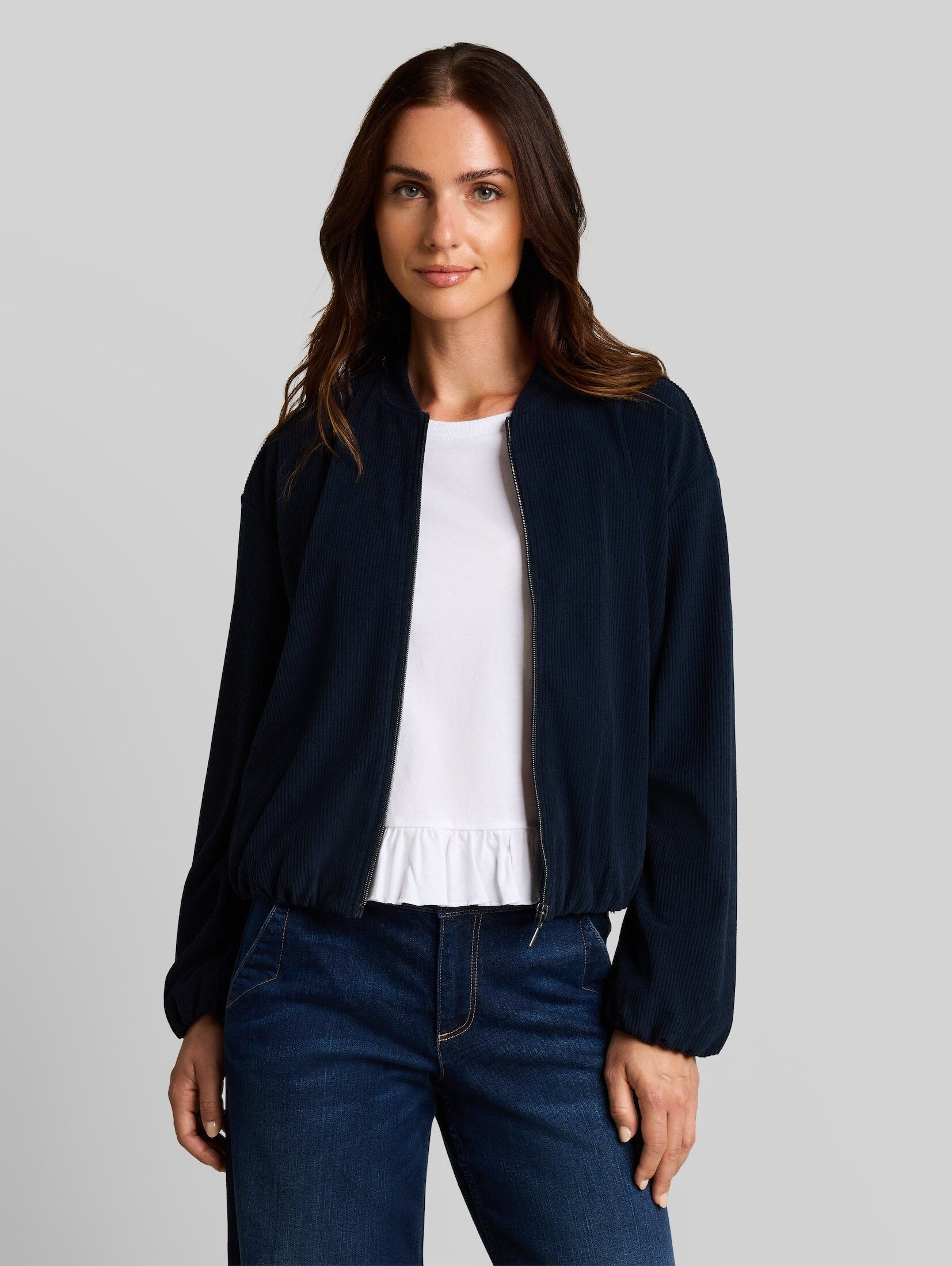 TOM TAILOR Jackenblazer Blazer Loose Fit Bomberjacke aus Cord