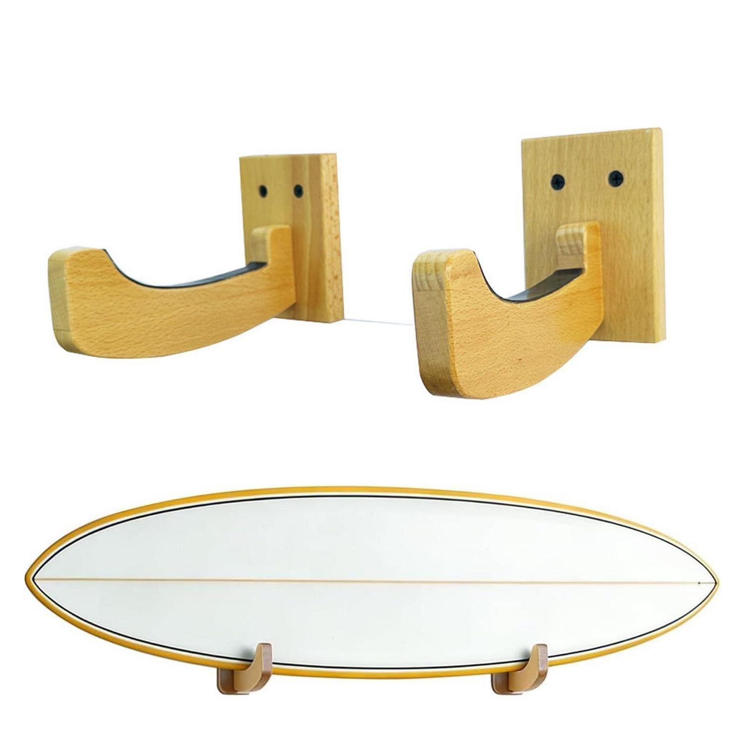 LuxusKollektion Longboard Universal Board Wandhalterung Bambus Metall
