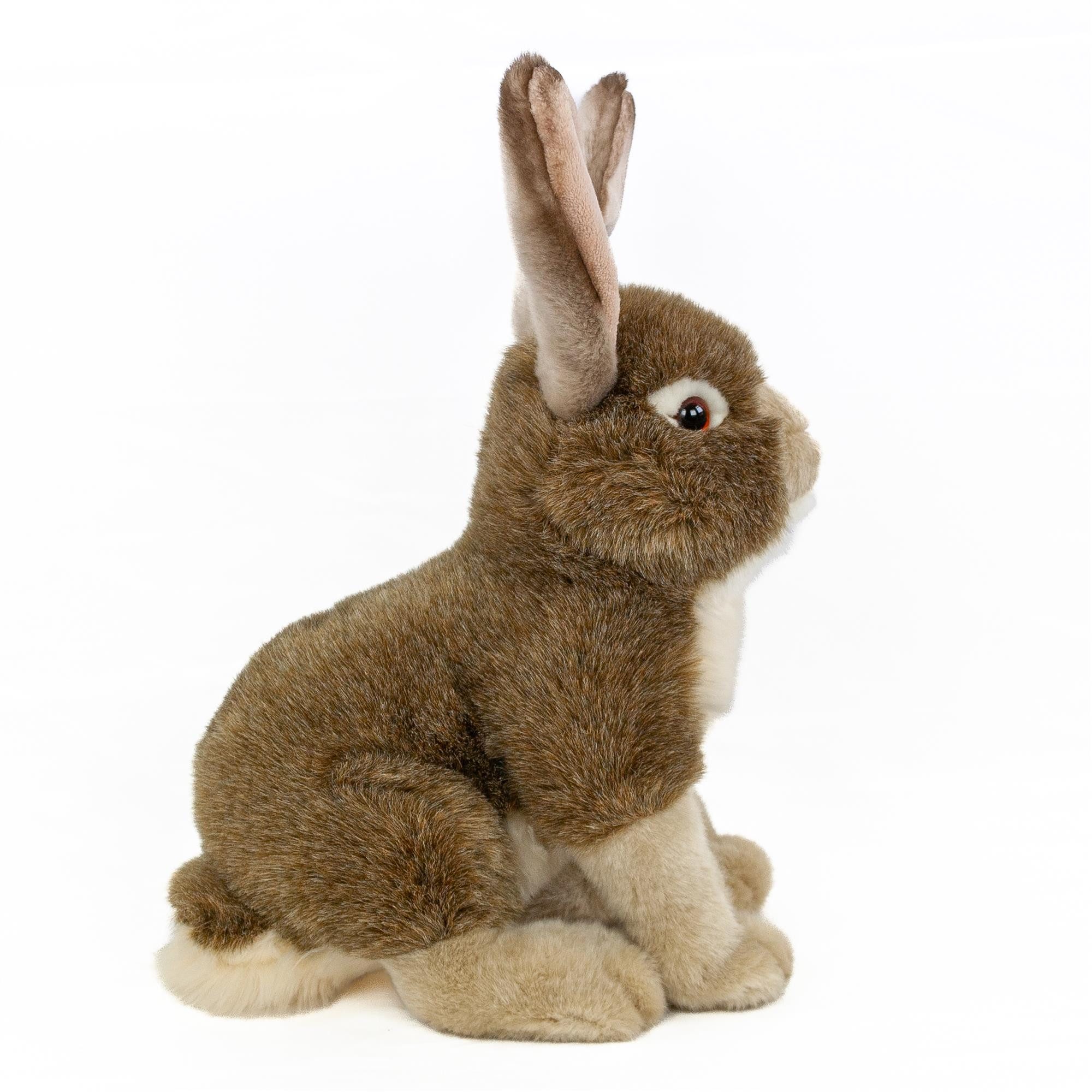 Teddys Rothenburg Kuscheltier Hase braun/beige sitzend 30 cm Plüschhase Sto günstig online kaufen