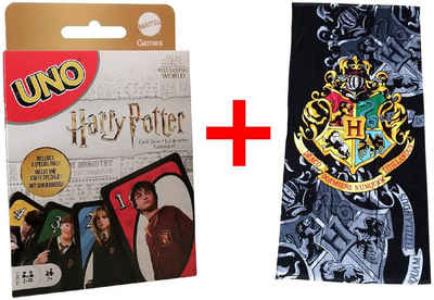 Mattel® Spiel, Harry Potter 2er Fan Set Mattel FNC42 UNO Hogwarts Kartenspiel und Str