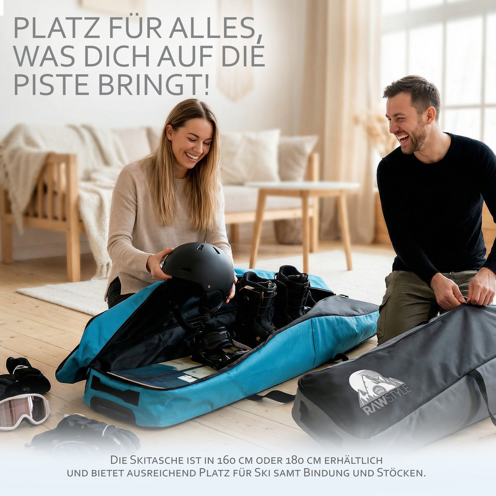 BambiniWelt by Rafael K. Skitasche Snowboardrucksack Universalgröße 170cmx Snowboardtasche wasserdicht, universal