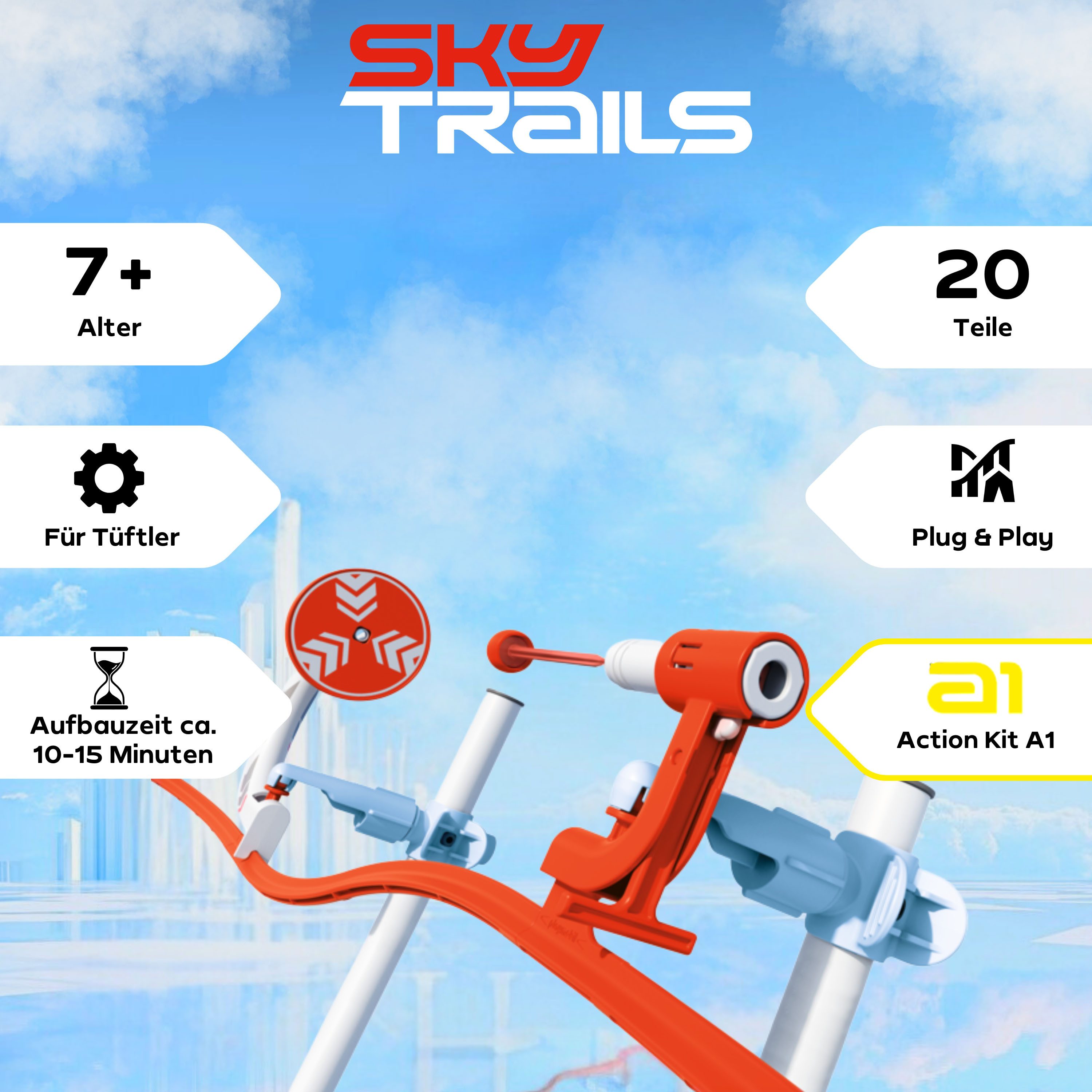 Playmobil® Track Blaster a1 (71973), Sky Trails Konstruktions-Spielset, (20 günstig online kaufen